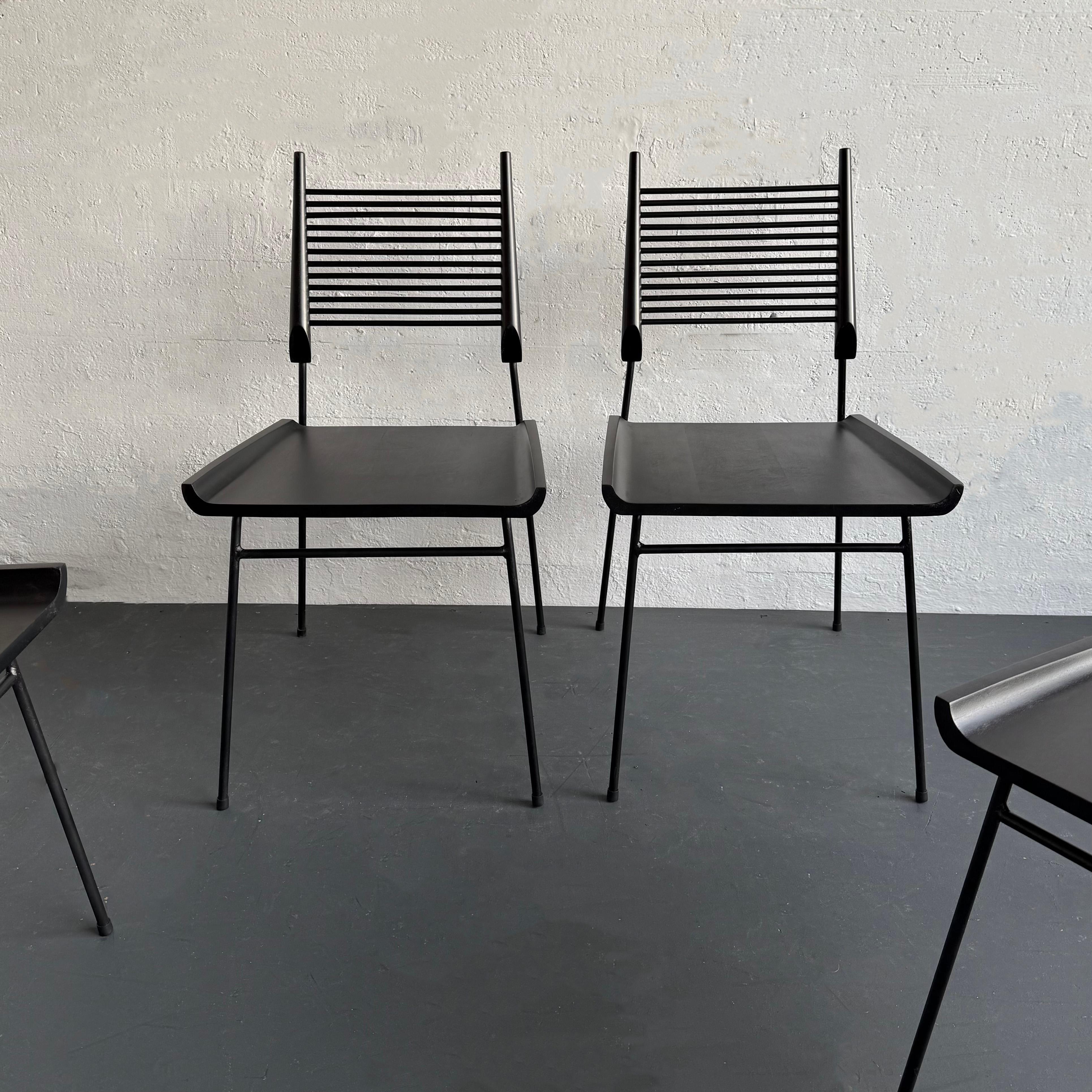 Set di quattro sedie da pranzo 
