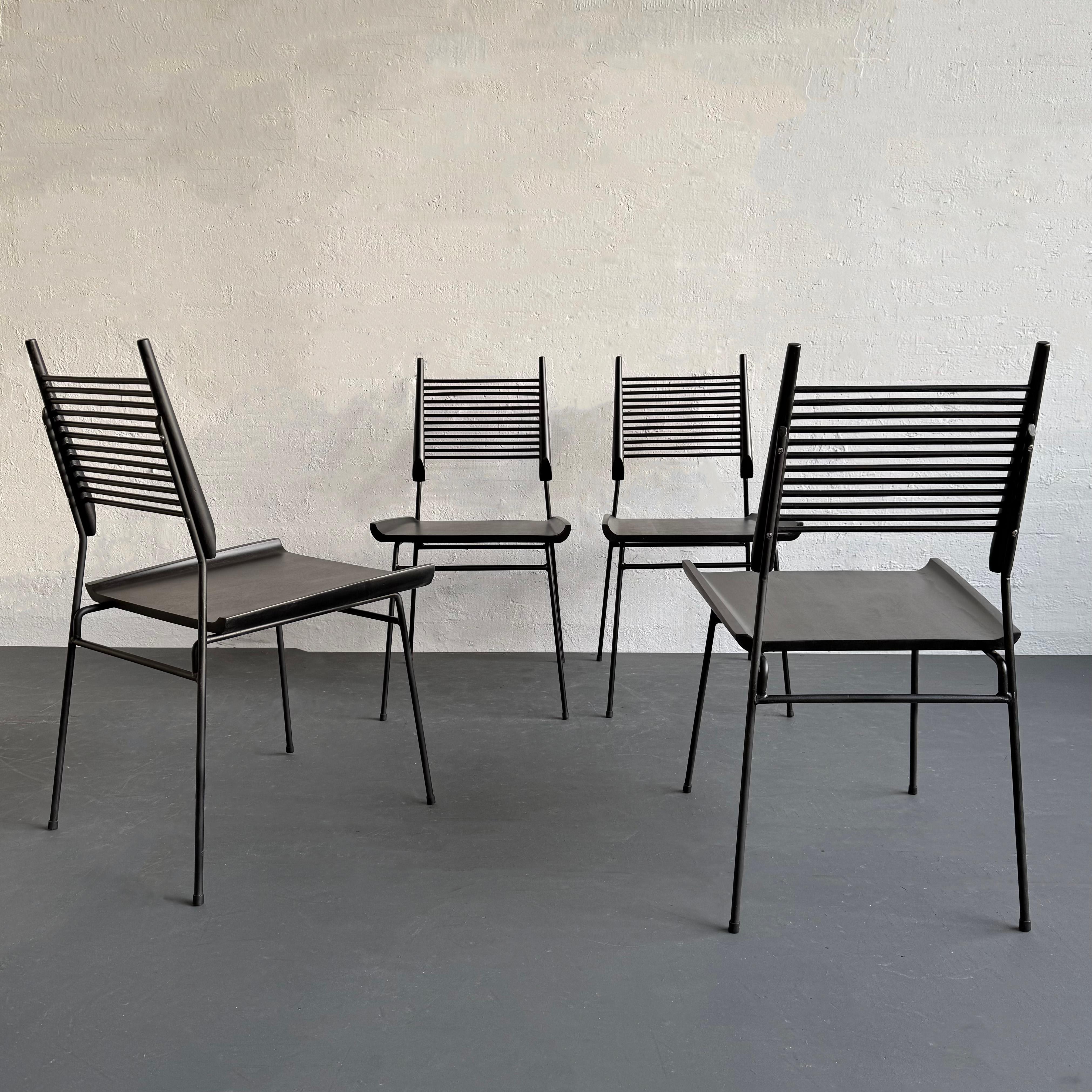XX secolo Set di quattro sedie da pranzo 