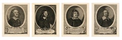 Set of Four Peace of Westphalia Portrait Engravings by Matthäus Merian II, 1652