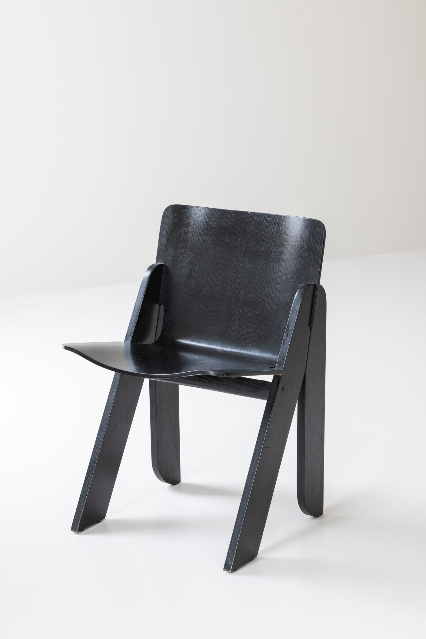 Set of Four ‘Peota’ Dining Chairs by Gigi Sabadin for Stilwood, Italy, 1970s In Good Condition In Antwerp, BE