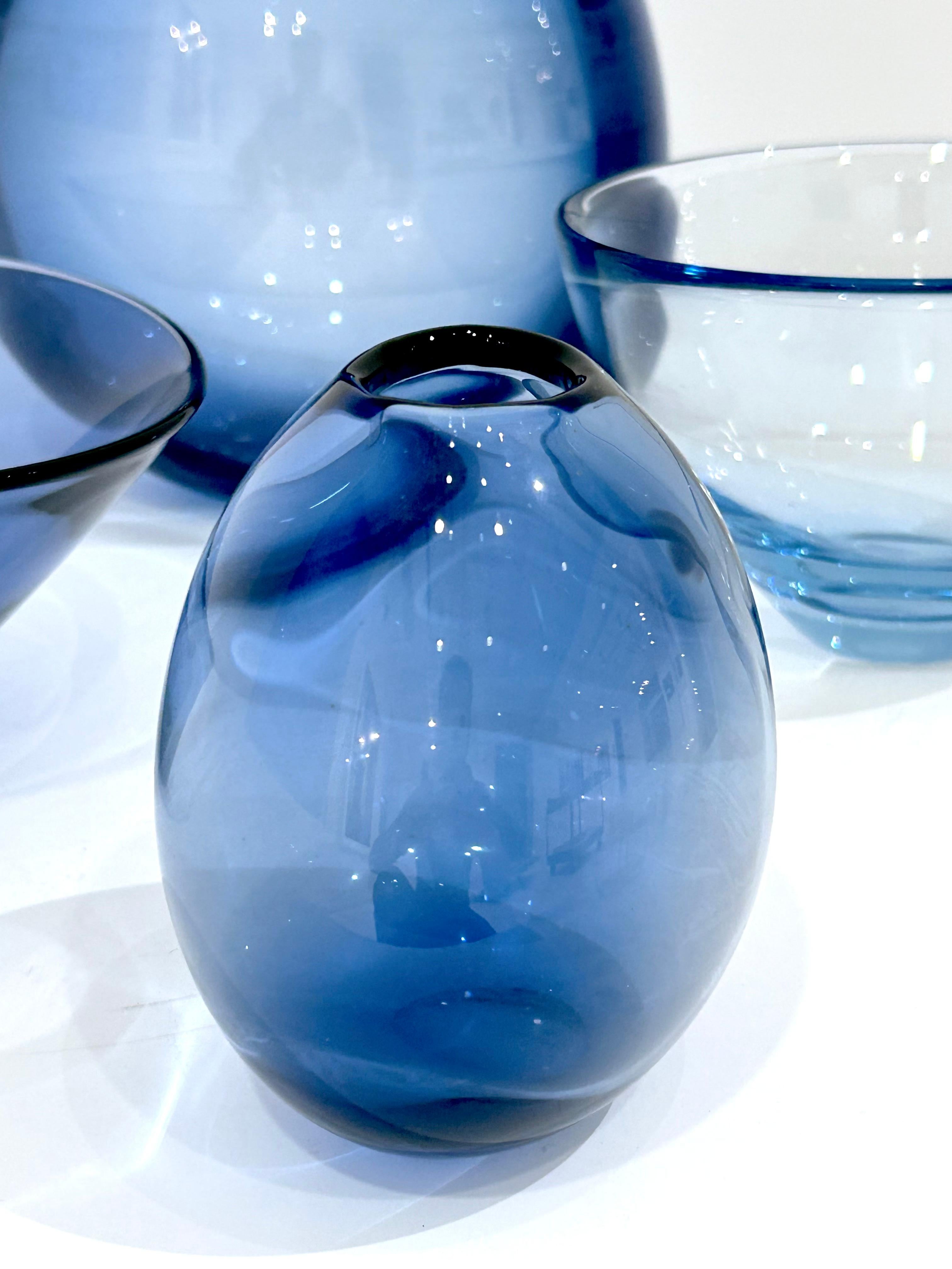 Set of Four Per Lutken for Holmegaard Glass Pieces en venta 6