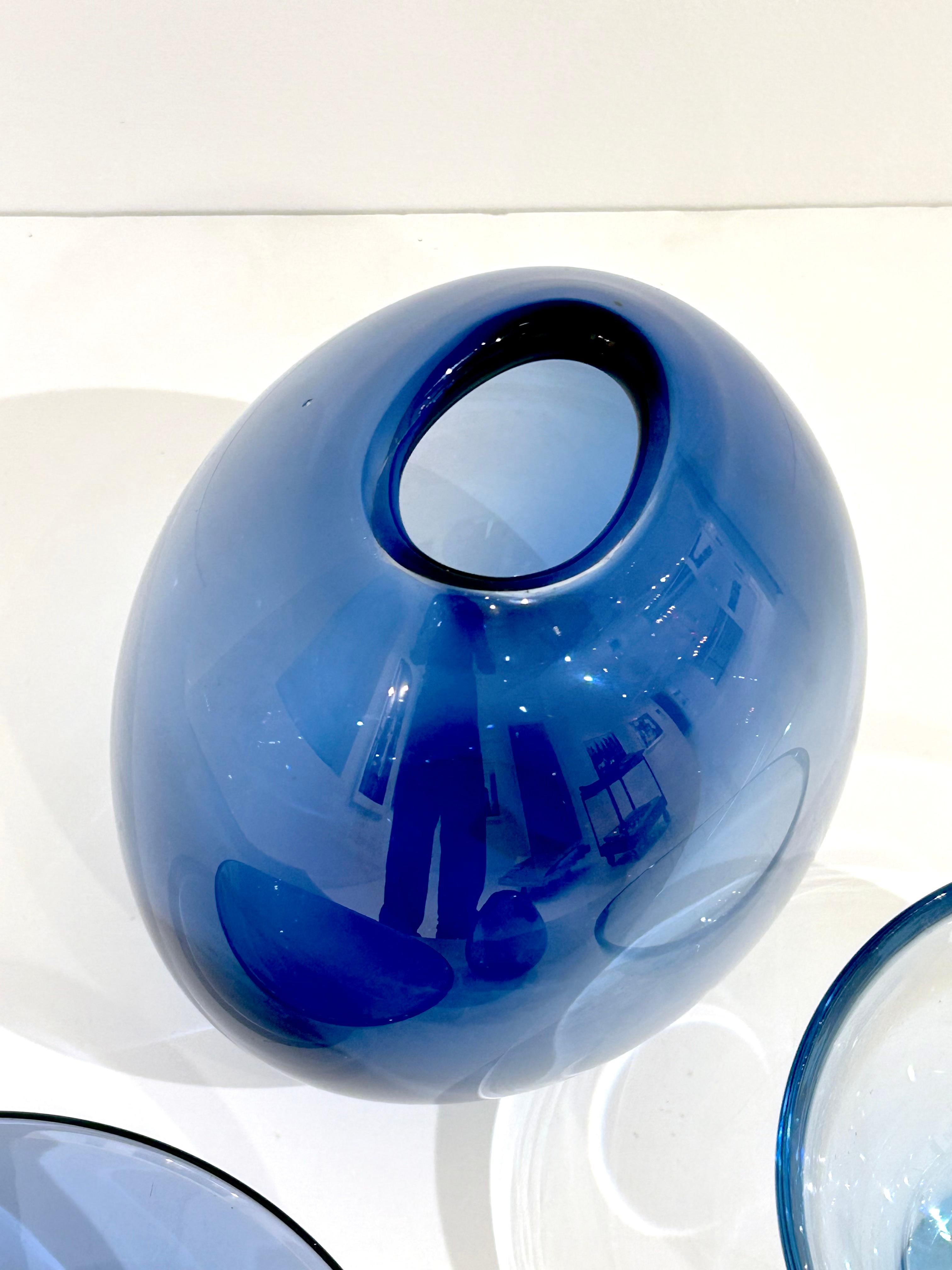 Set of Four Per Lutken for Holmegaard Glass Pieces en venta 7