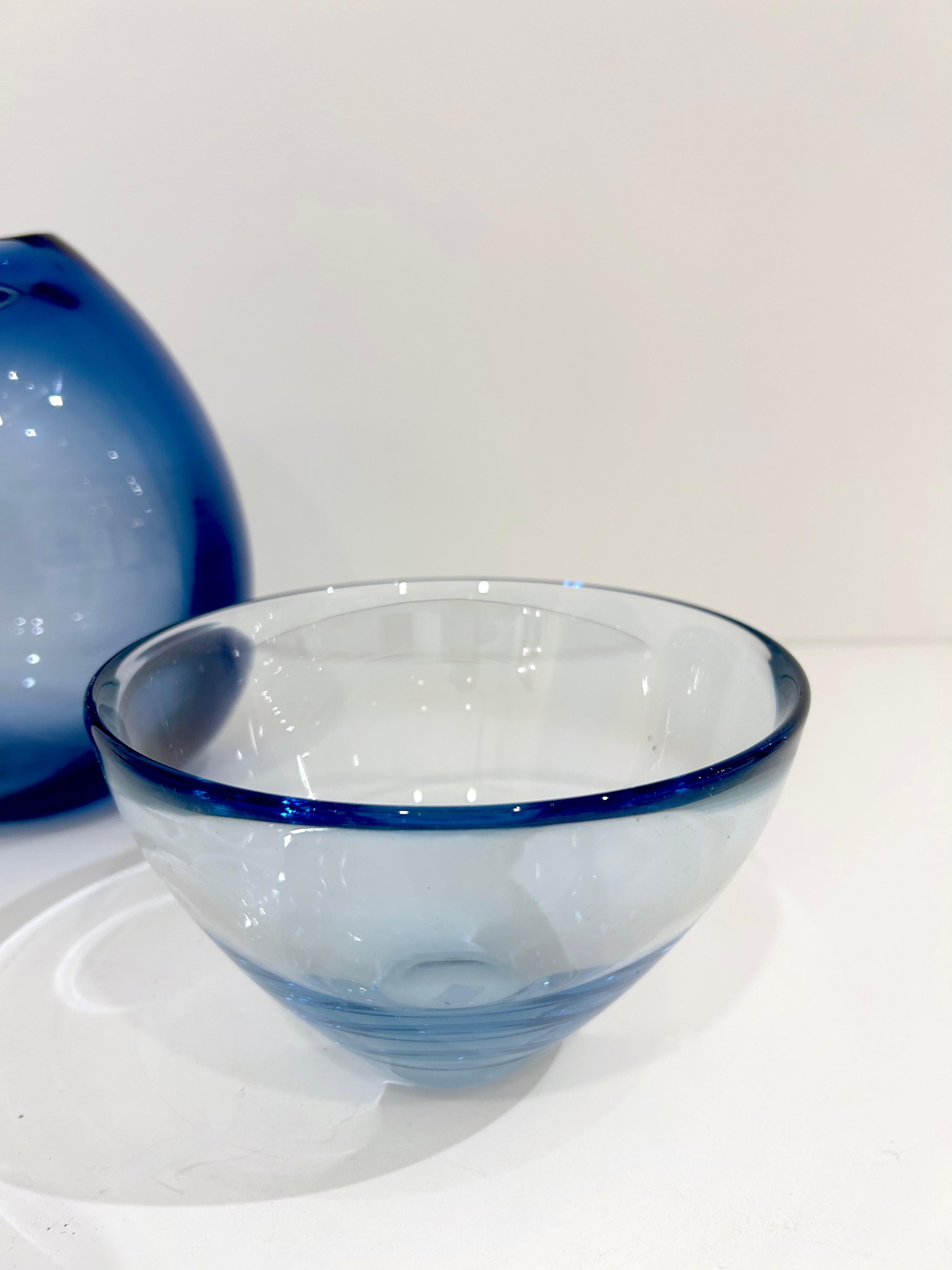 Set of Four Per Lutken for Holmegaard Glass Pieces Danés en venta