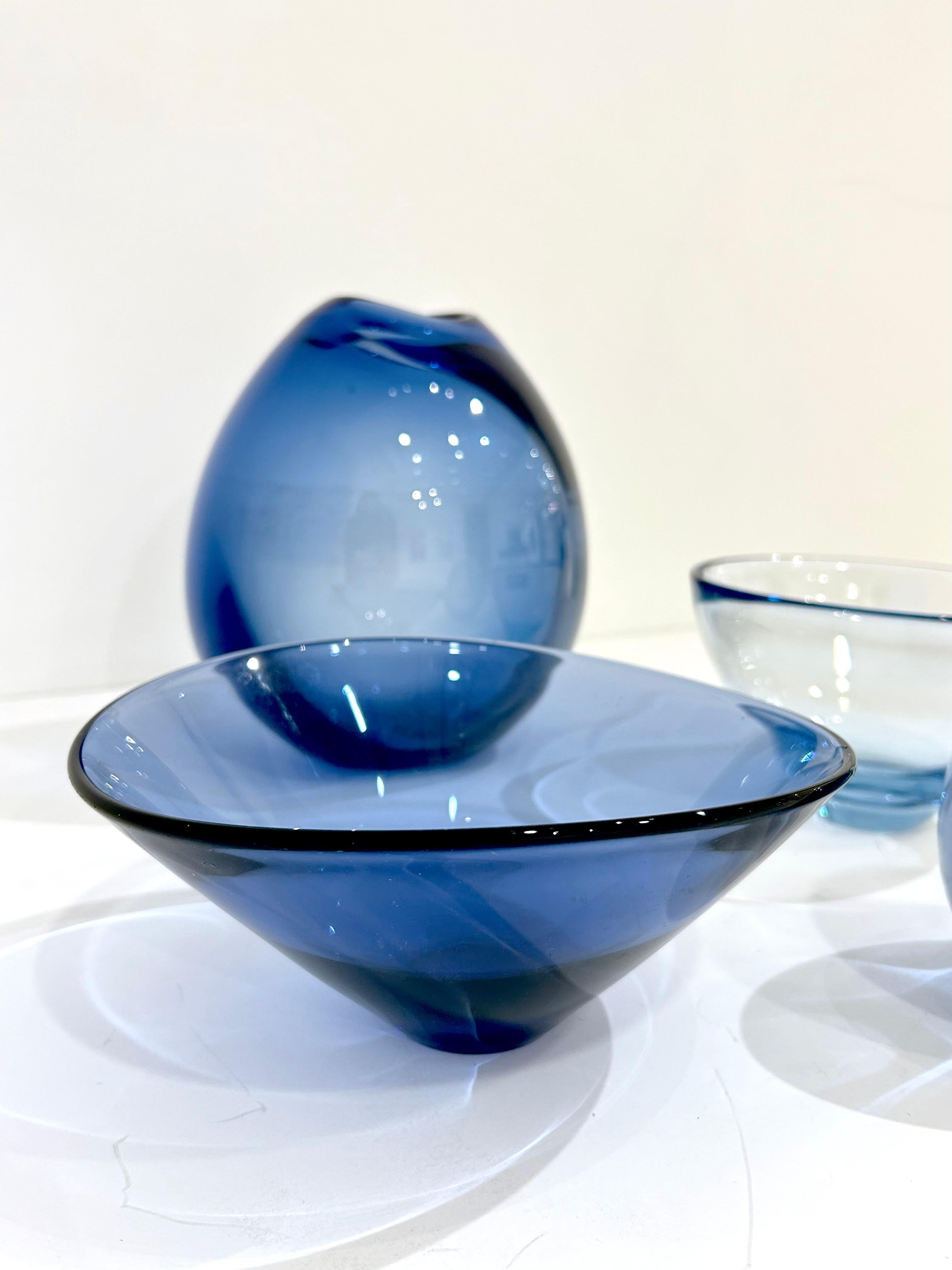 Set of Four Per Lutken for Holmegaard Glass Pieces en venta 1