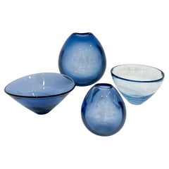 Set of Four Per Lutken for Holmegaard Glass Pieces