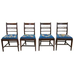 Set of Four Period English Hepplewhite Chairs