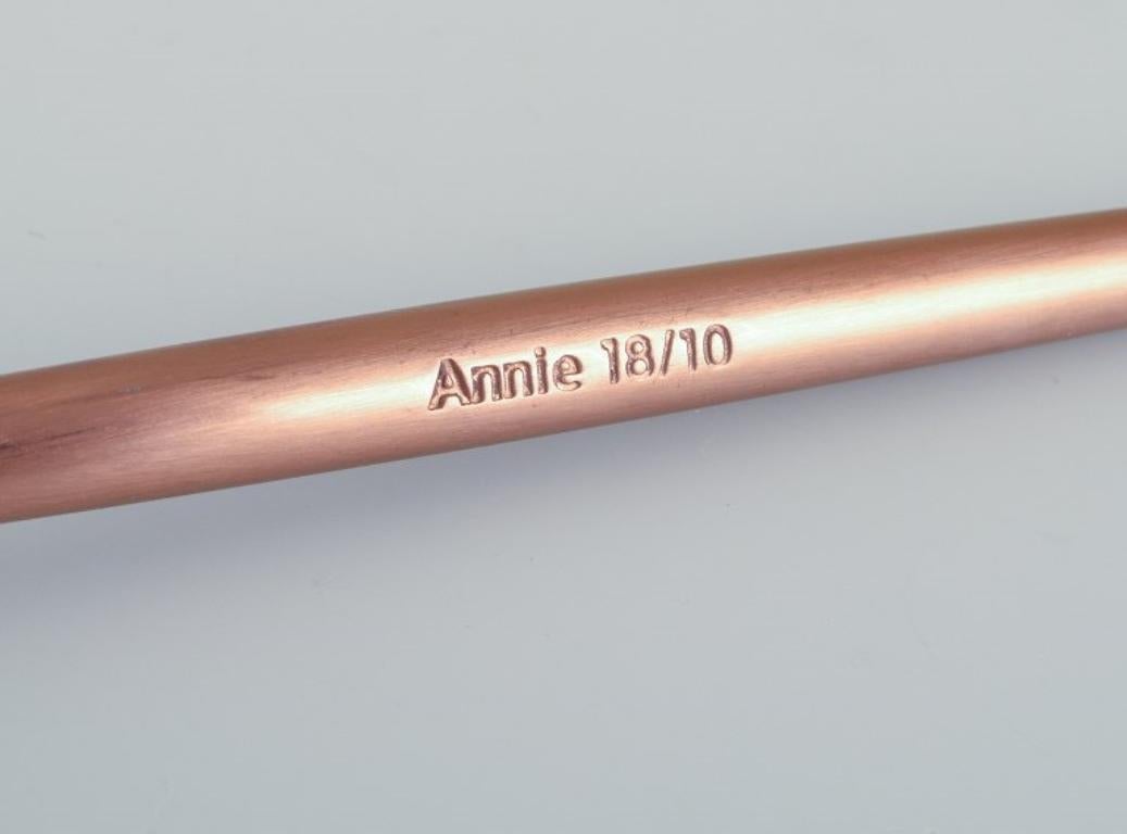 Brass Set of four-person dinner flatware in brass. Swedish design. For Sale