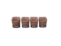 Set of Four Philip Enfield Swivel Chairs