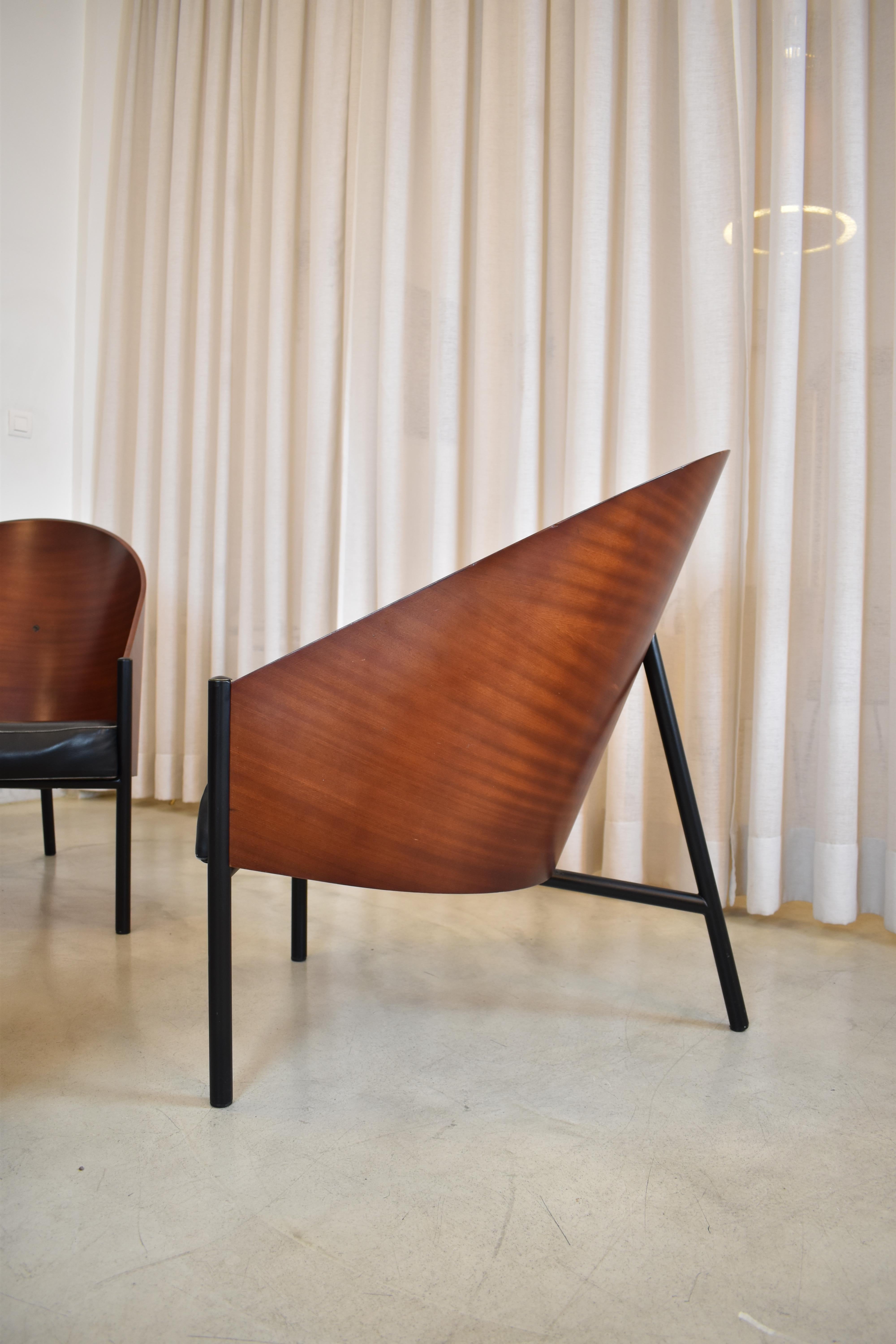 Ensemble de quatre fauteuils Philippe Starck, 1ère édition, Pratfall pour Driade, Italie, 1984 en vente 2