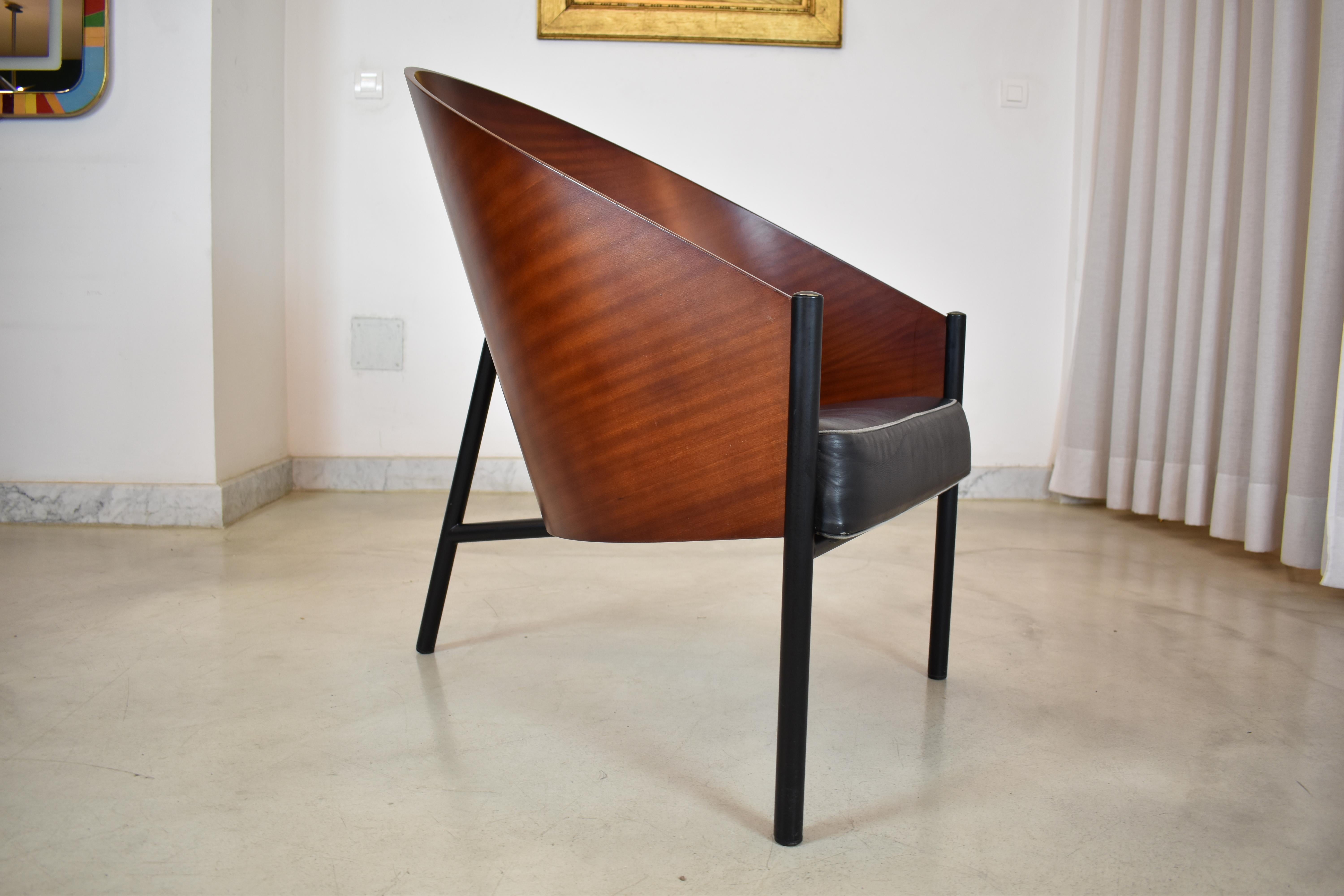 Ensemble de quatre fauteuils Philippe Starck, 1ère édition, Pratfall pour Driade, Italie, 1984 en vente 1