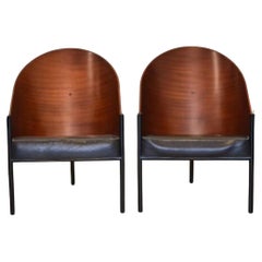 Ensemble de deux fauteuils Philippe Starck, 1ère édition, Pratfall pour Driade, Italie, 1984