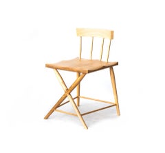 Set of Four Phinx Side / Occasional / Chairs in Ash Solids with Natural Finish