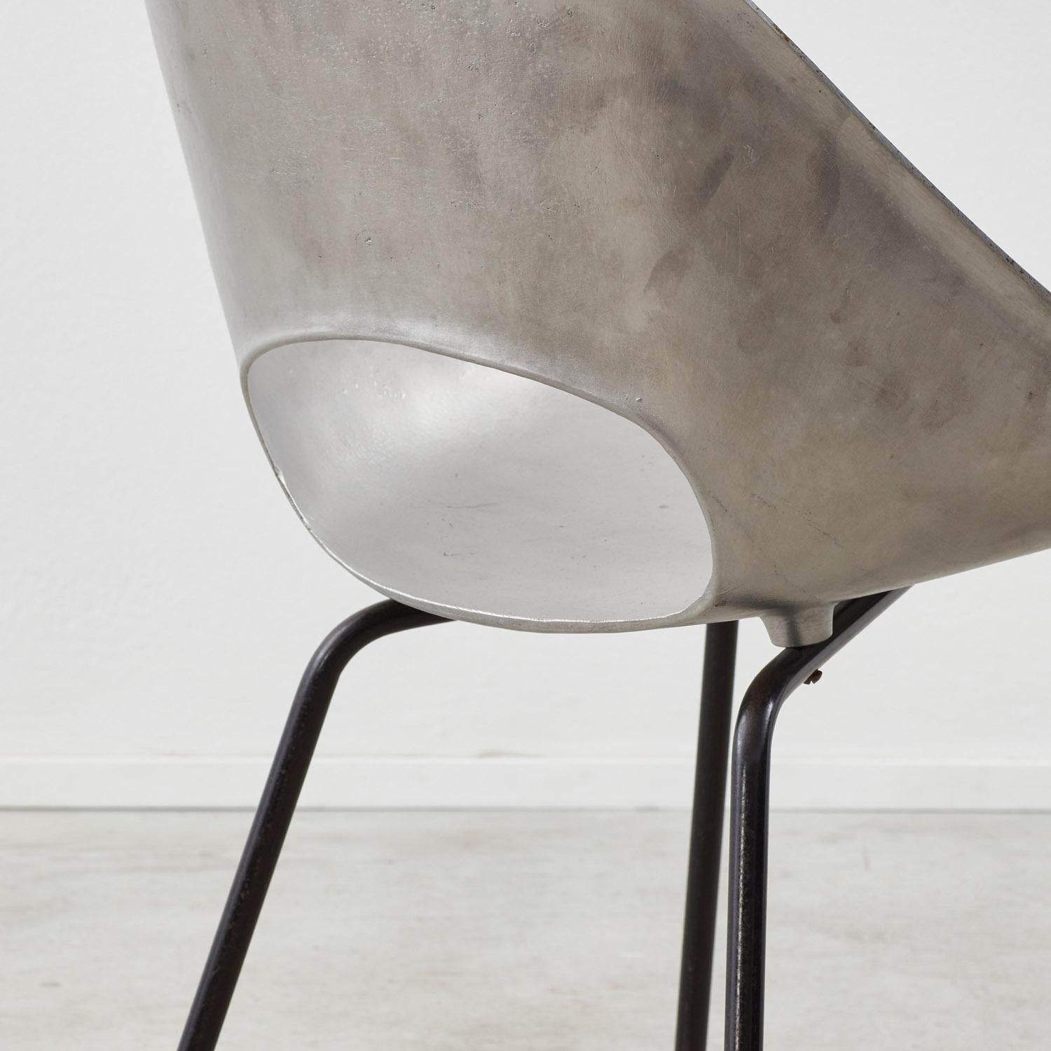 Set of four Pierre Guariche Tulip chairs for Steiner, France, 1950s 3