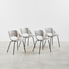 Set of four Pierre Guariche Tulip chairs for Steiner, France, 1950s