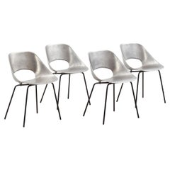 Set of four Pierre Guariche Tulip chairs for Steiner, France, 1950s