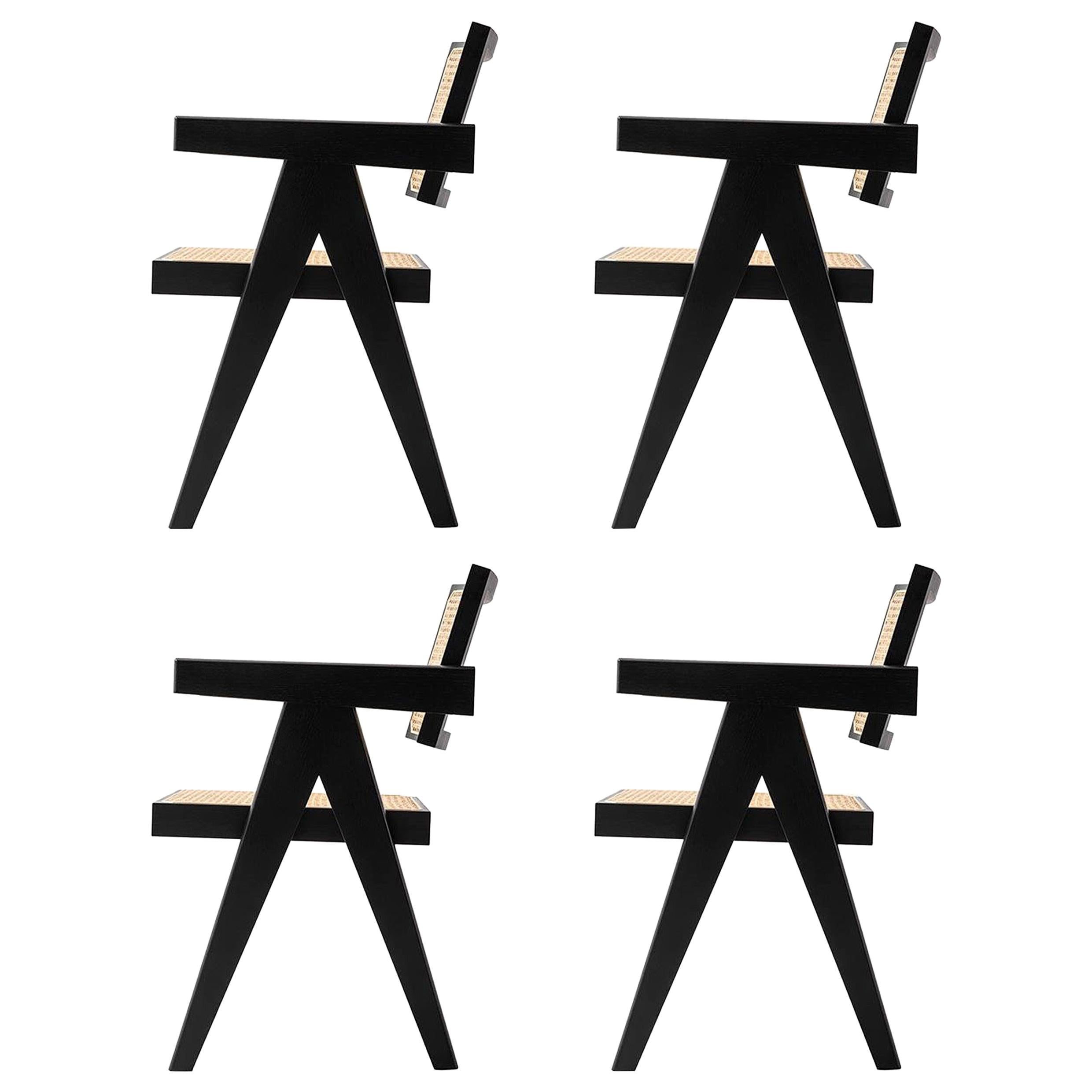 Juego de cuatro Despacho Pierre Jeanneret 051 Capitol Complex by Cassina