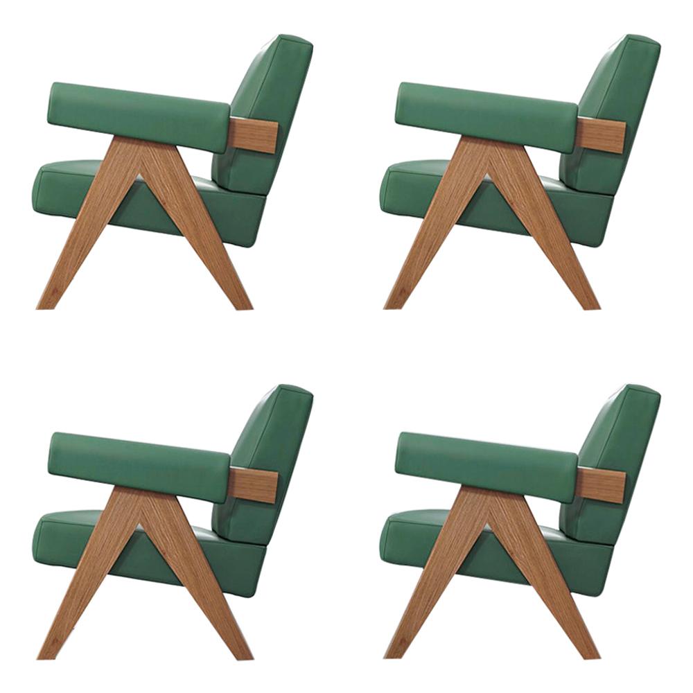 Set di quattro poltrone Pierre Jeanneret 053 Capitol Complex di Cassina