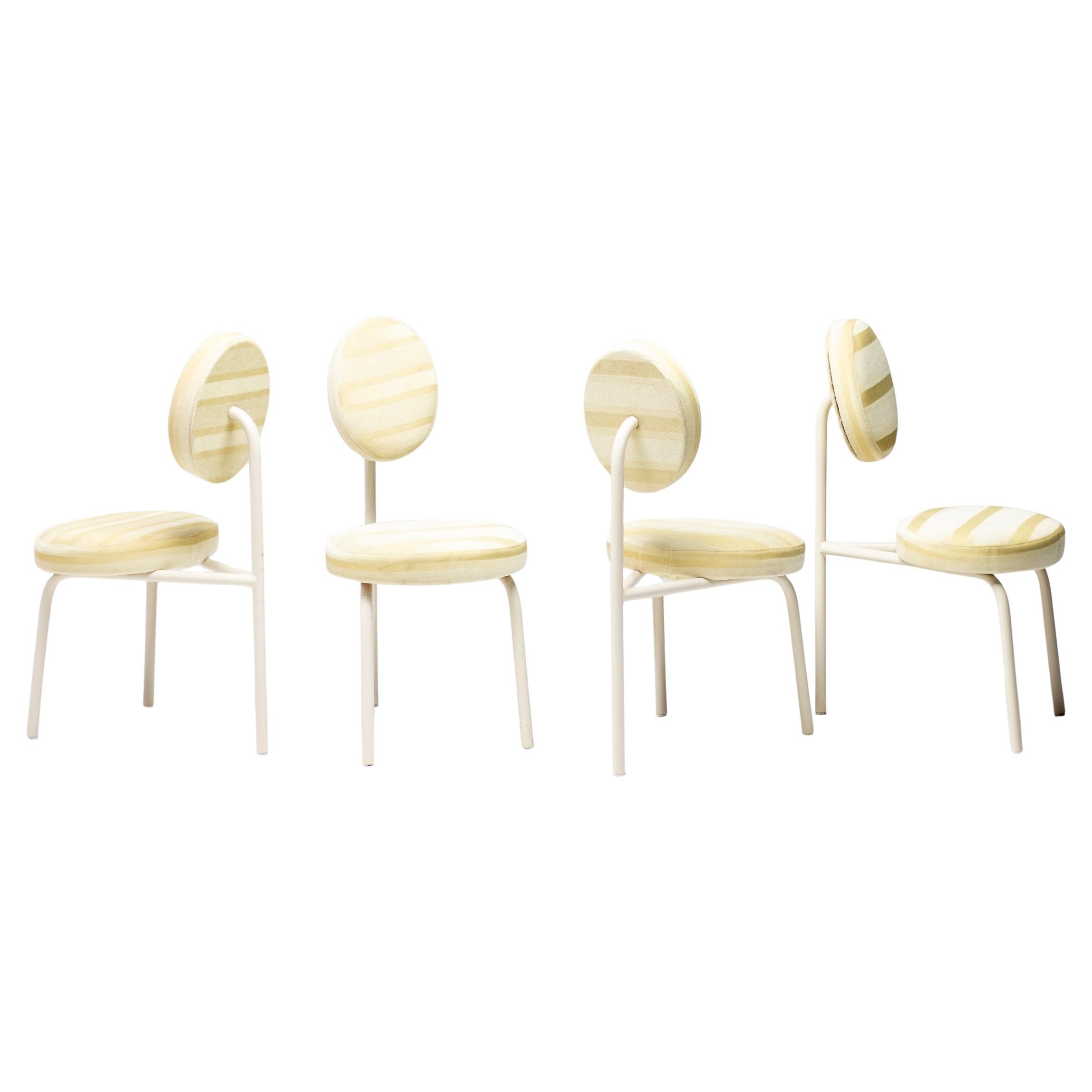 Juego de cuatro sillas de comedor "Champán" de Piet Hein Eek