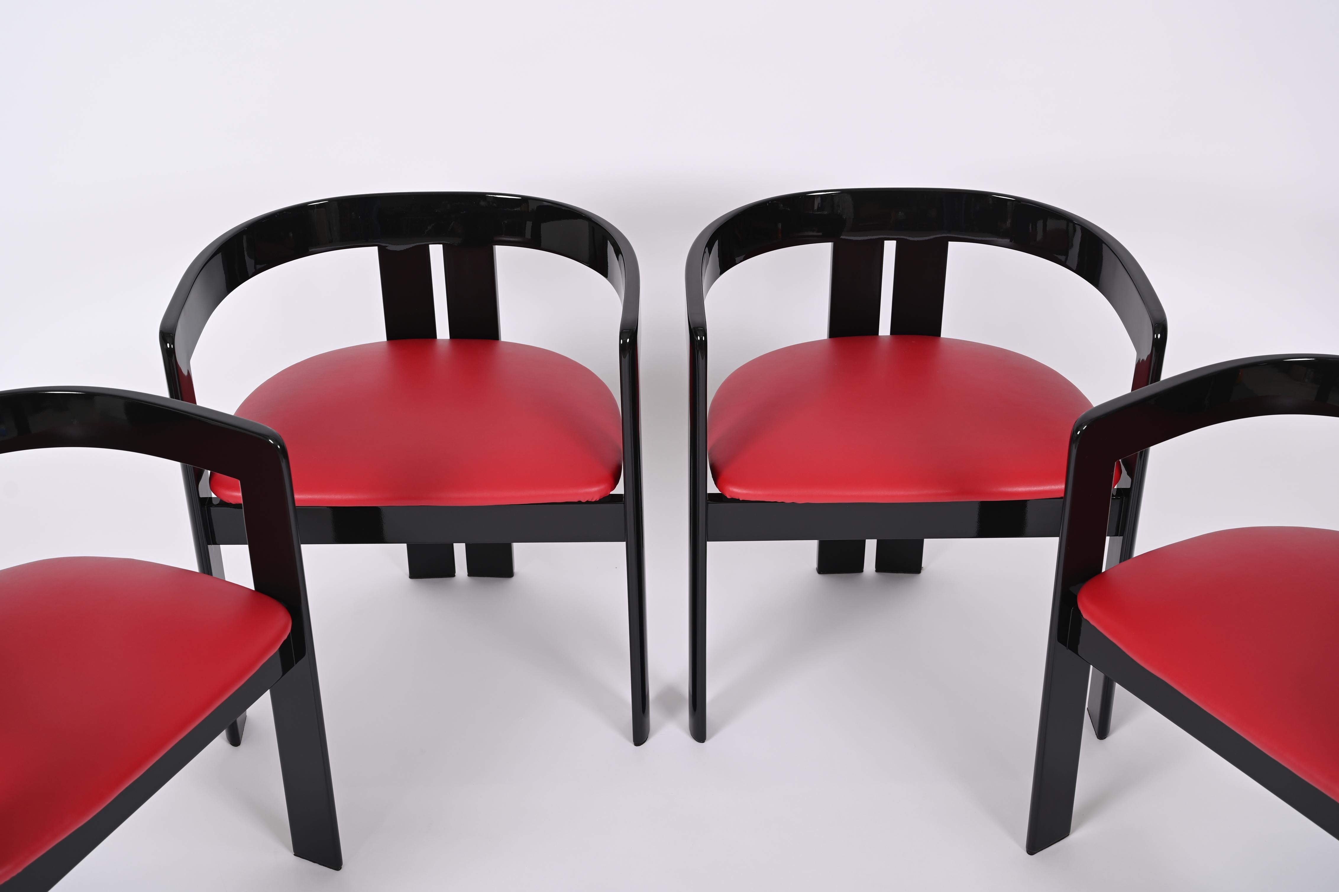 Set of Four Pigreco Chairs by Afra & Tobia Scarpa for Gavina, Italy 1960s For Sale 3