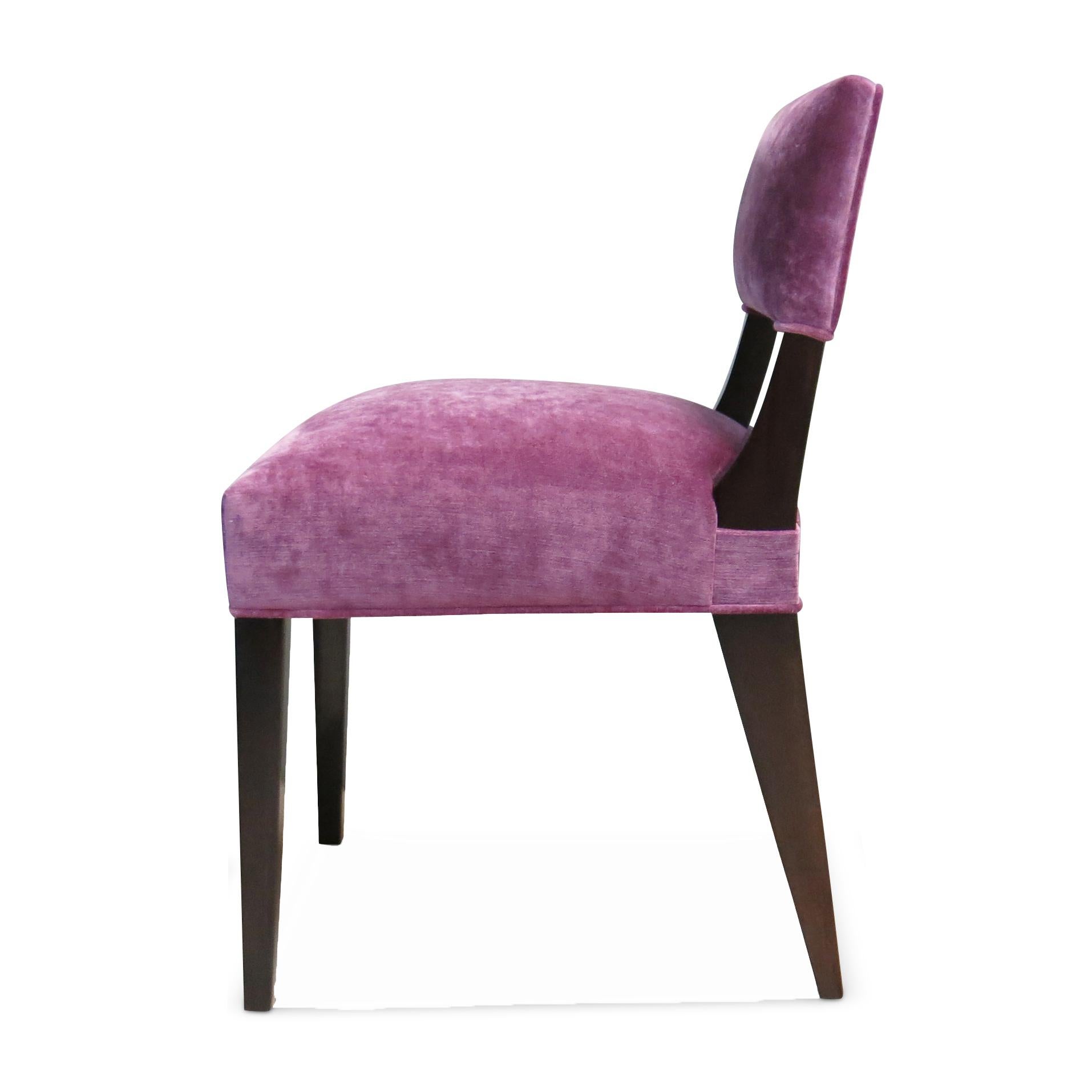 Argentine Set of Four Pink Modern Dining Chairs from Costantini, Bruno, in Stock For Sale