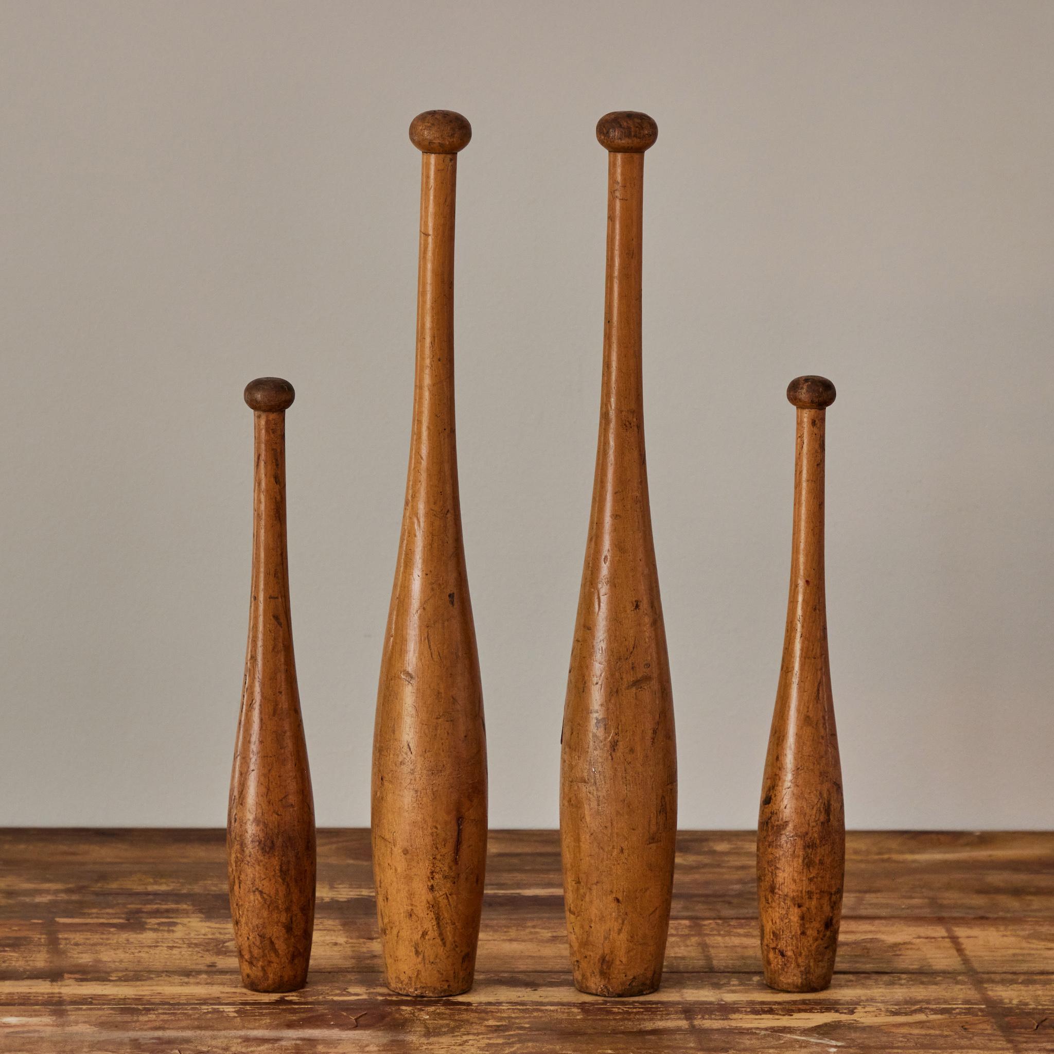 Wood Set of Four Pins