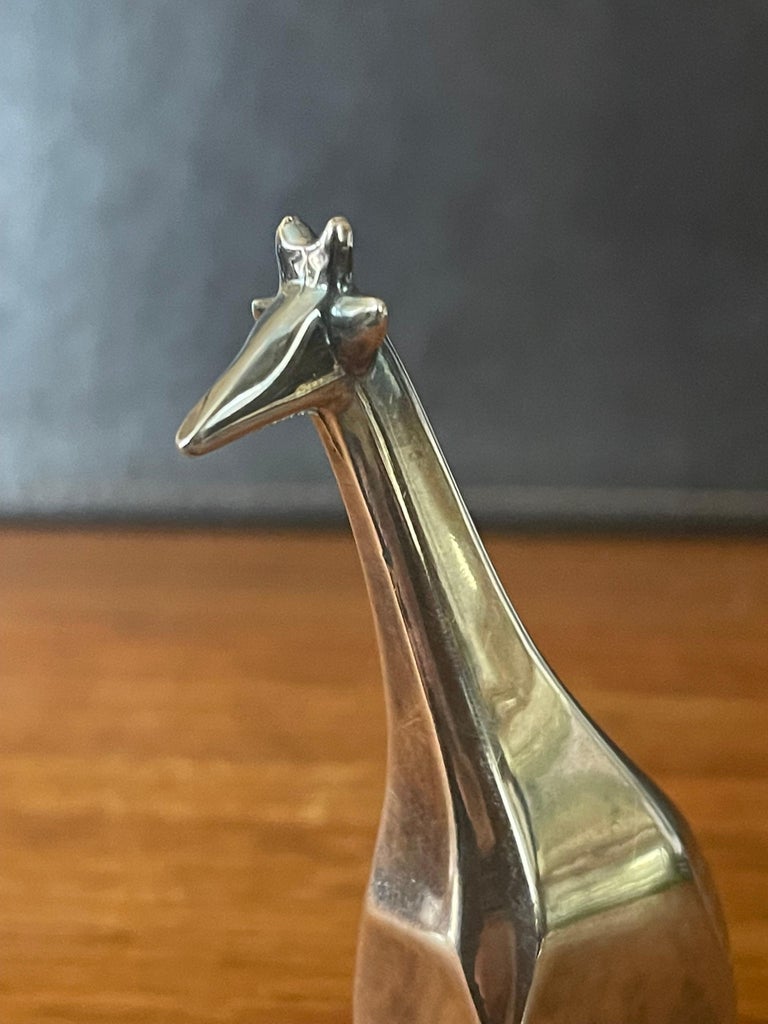 Set of Four Plated Animal Paperweights by Gunnar Cyren for Dansk For