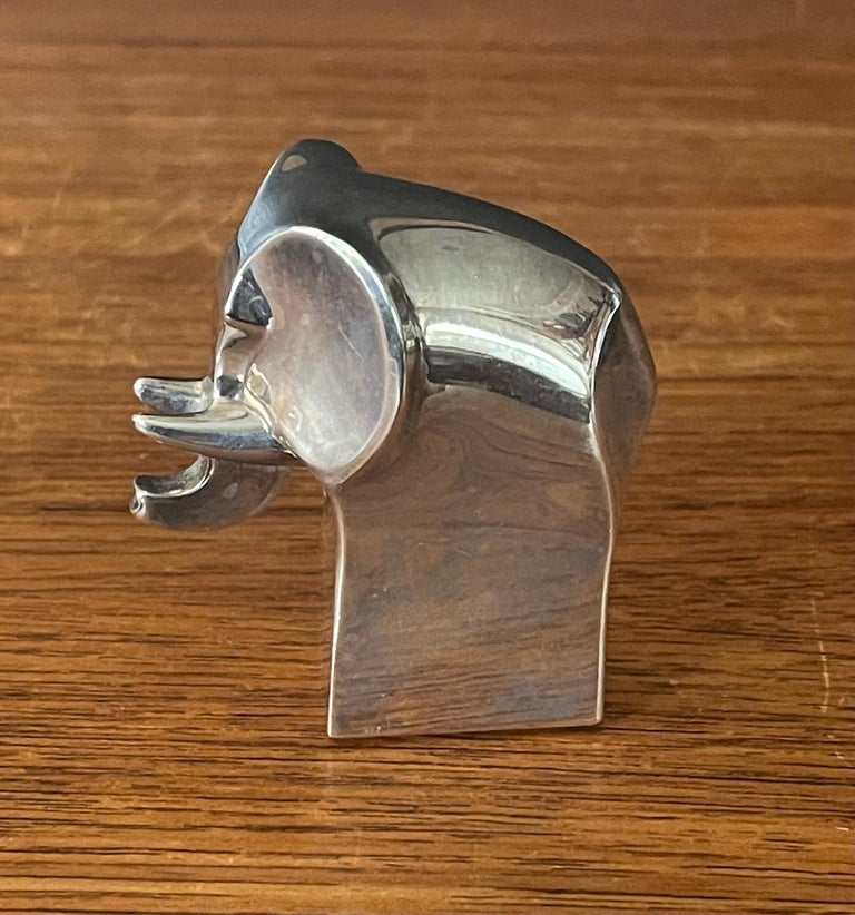 Set of Four Plated Animal Paperweights by Gunnar Cyren for Dansk For