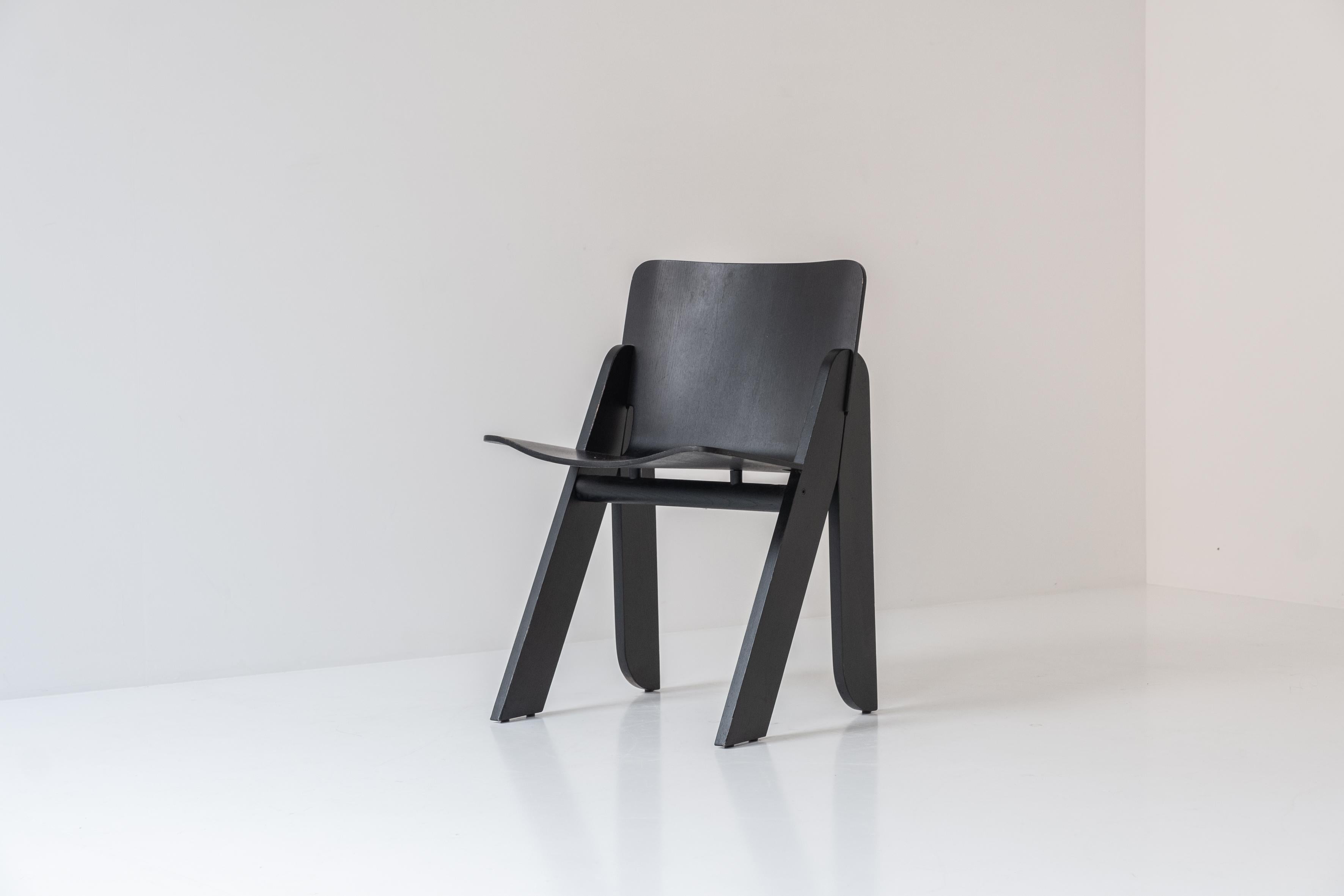 Italian Set of Four ‘Poeta’ Dining Chairs by Gigi Sabadin for Stilwood, Italy, 1970s