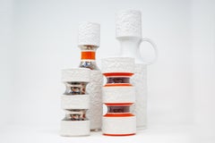 Set of Four Porcelain Vases by KPM 'Königliche Porzellan-Manufaktur', circa 1960