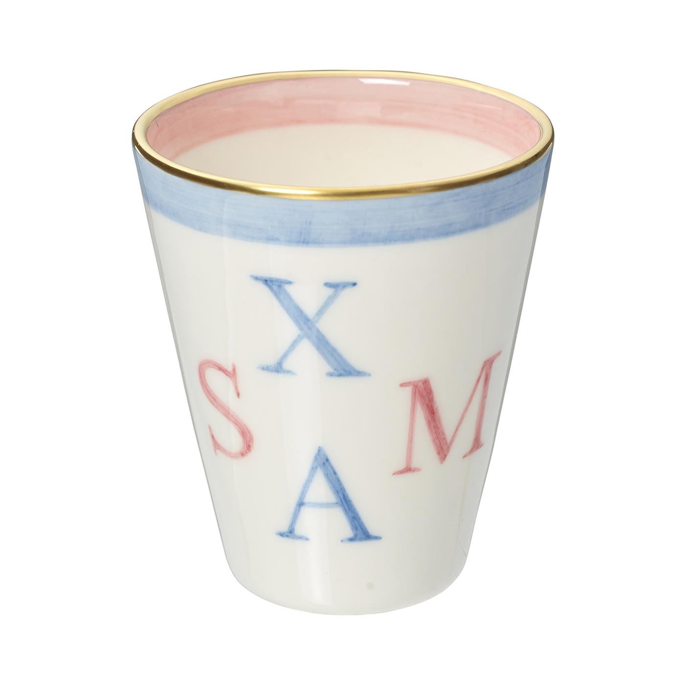 Modern Set of Four Porcelain Vases with Christmas Decor Sofina Boutique Kitzbuehel For Sale