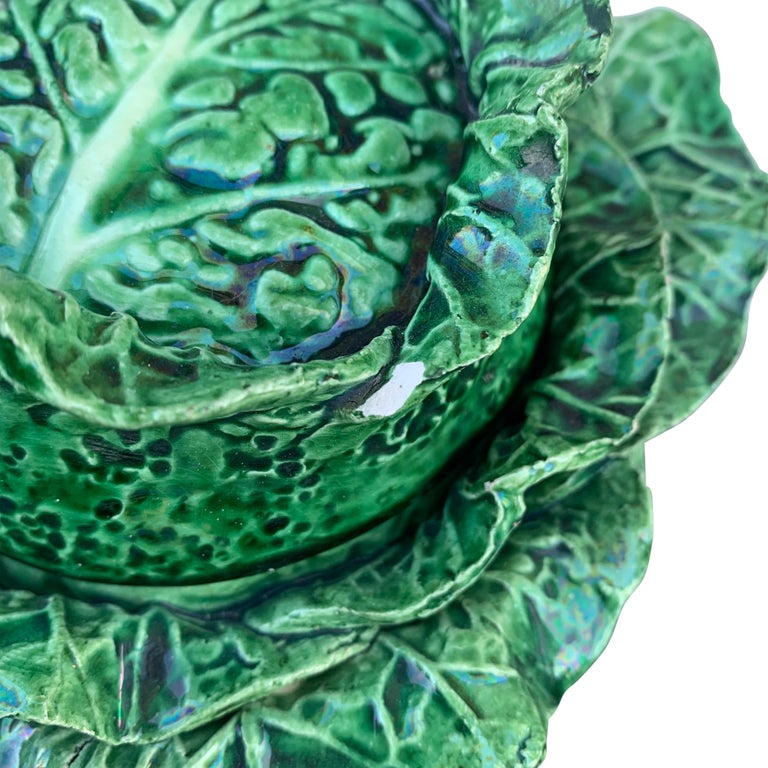 Set of Four Portuguese Cabbage Bowls For Sale at 1stDibs