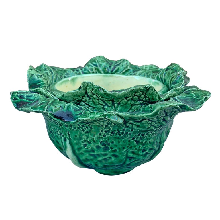 Set of Four Portuguese Cabbage Bowls For Sale at 1stDibs