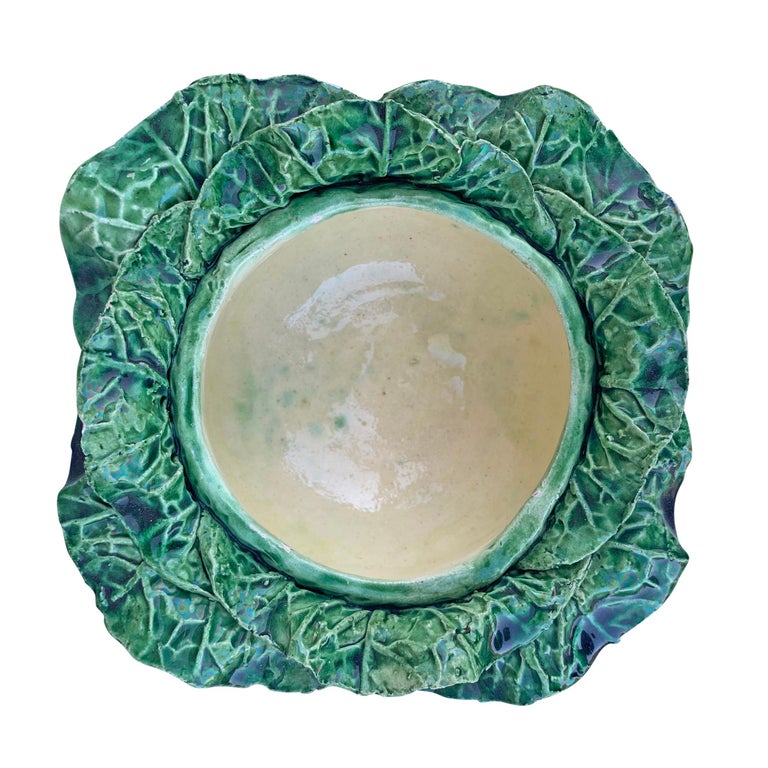 Set of Four Portuguese Cabbage Bowls For Sale at 1stDibs