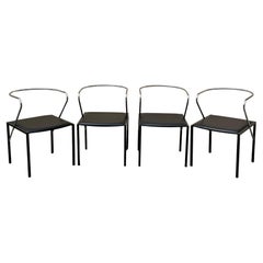 Set of Four Post-Modern "Apple Honey" Dining Chairs by Shiro Kuramata for Pastoe