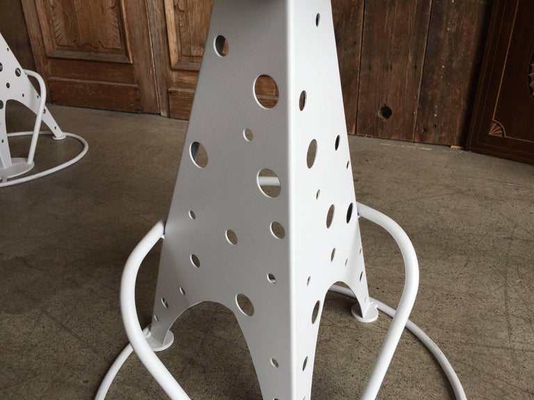 Set of Four Post Modern Bar Stools For Sale at 1stDibs