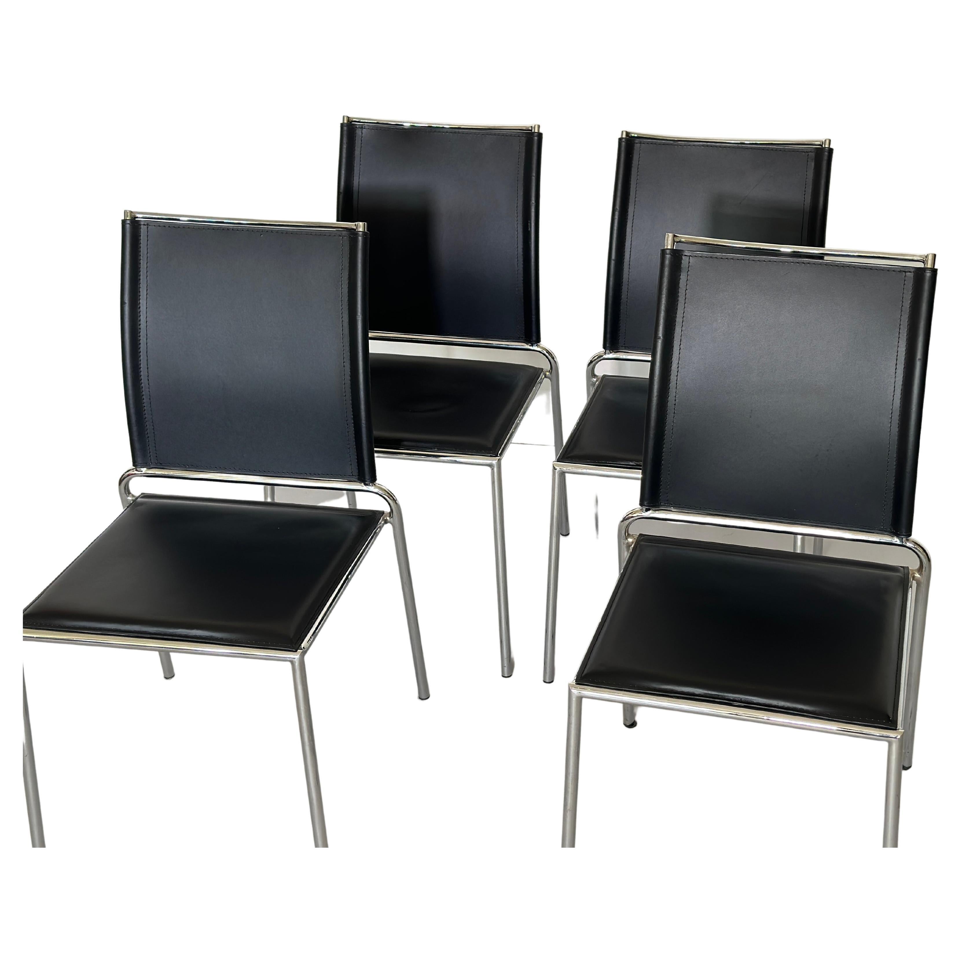 Set of Four Post Modern Dining Chair, 1980s For Sale