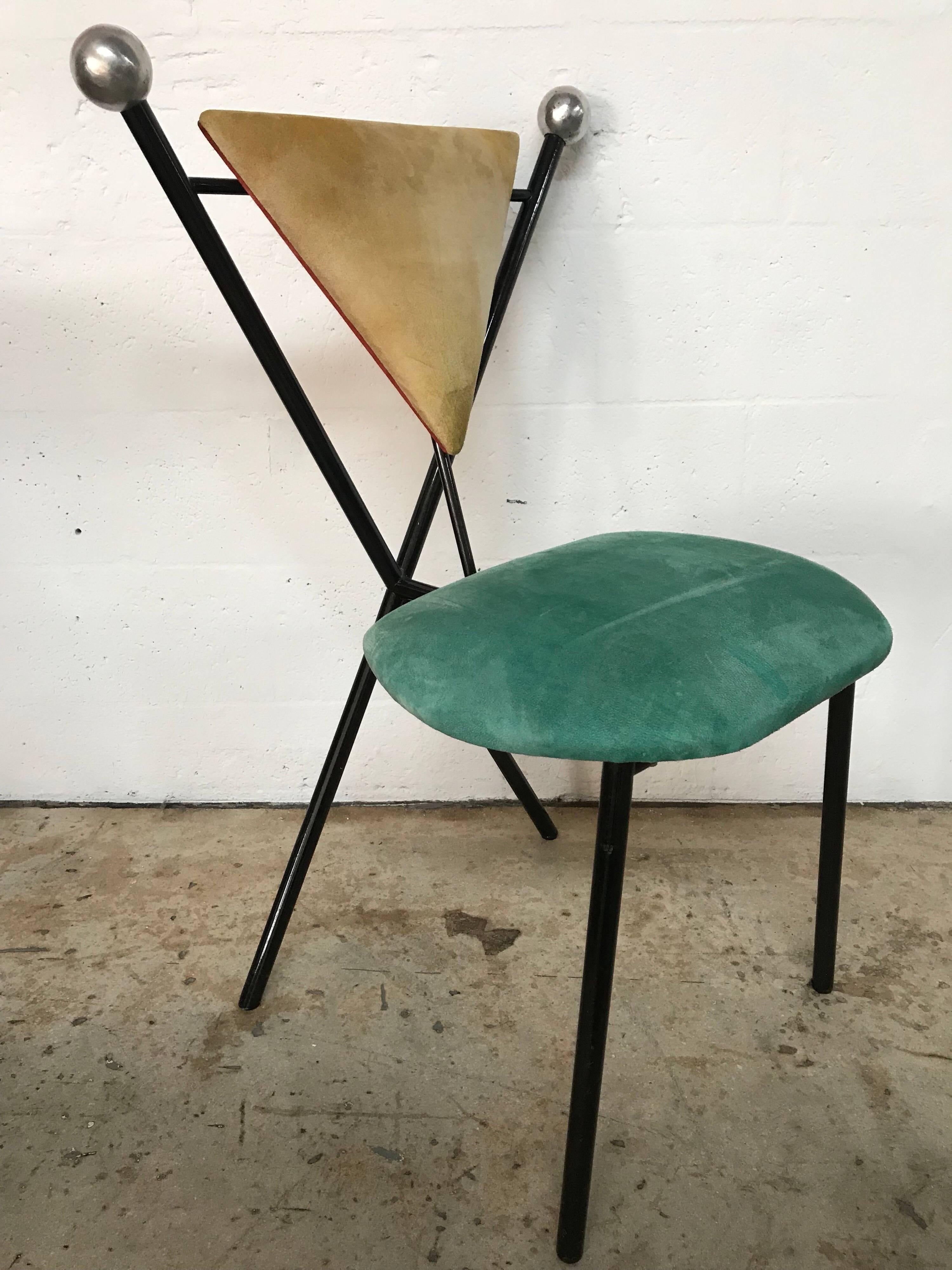 Post-Modern Set of Four Postmodern Dining Chairs For Sale