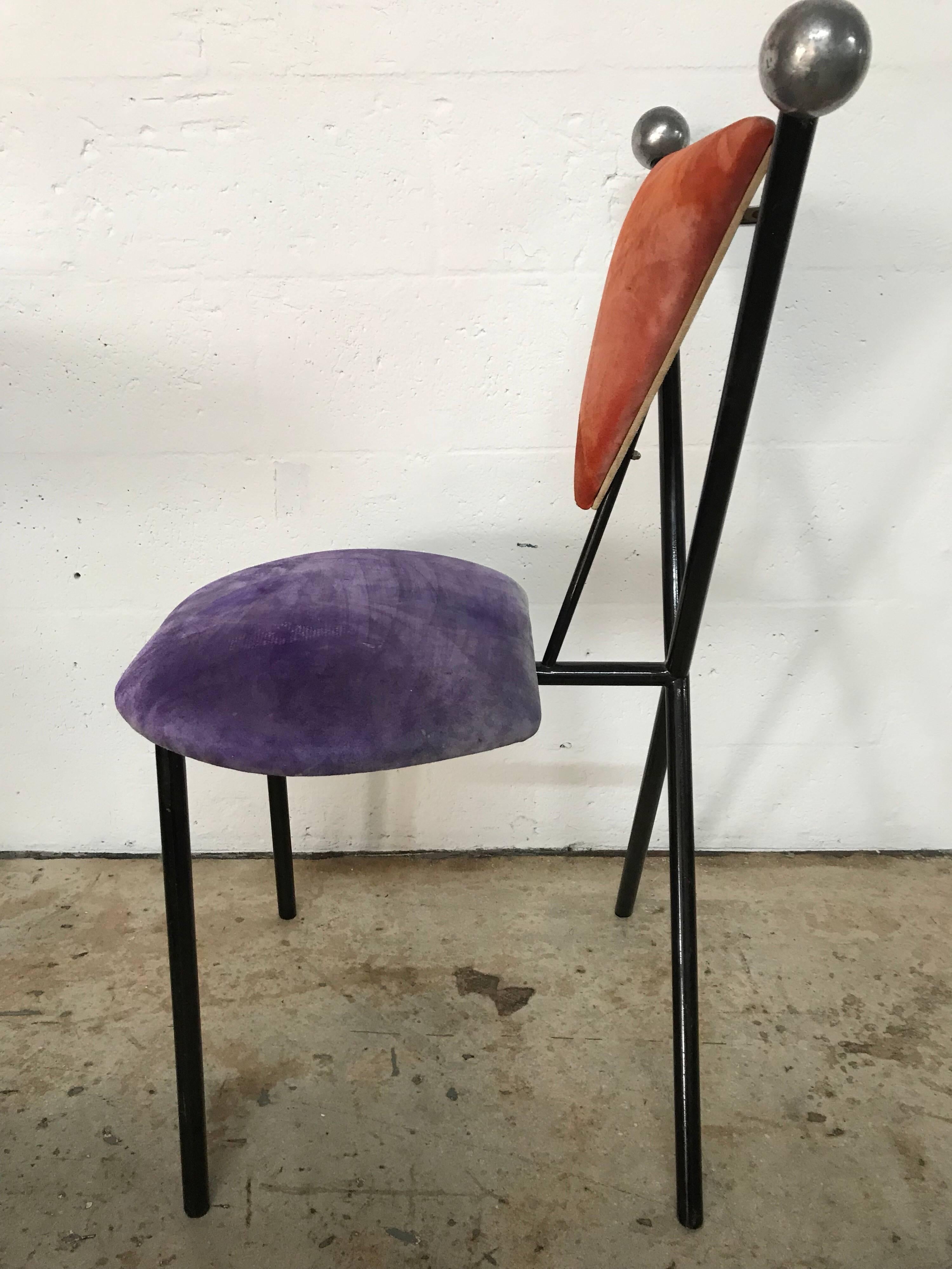 Set of Four Postmodern Dining Chairs For Sale 1