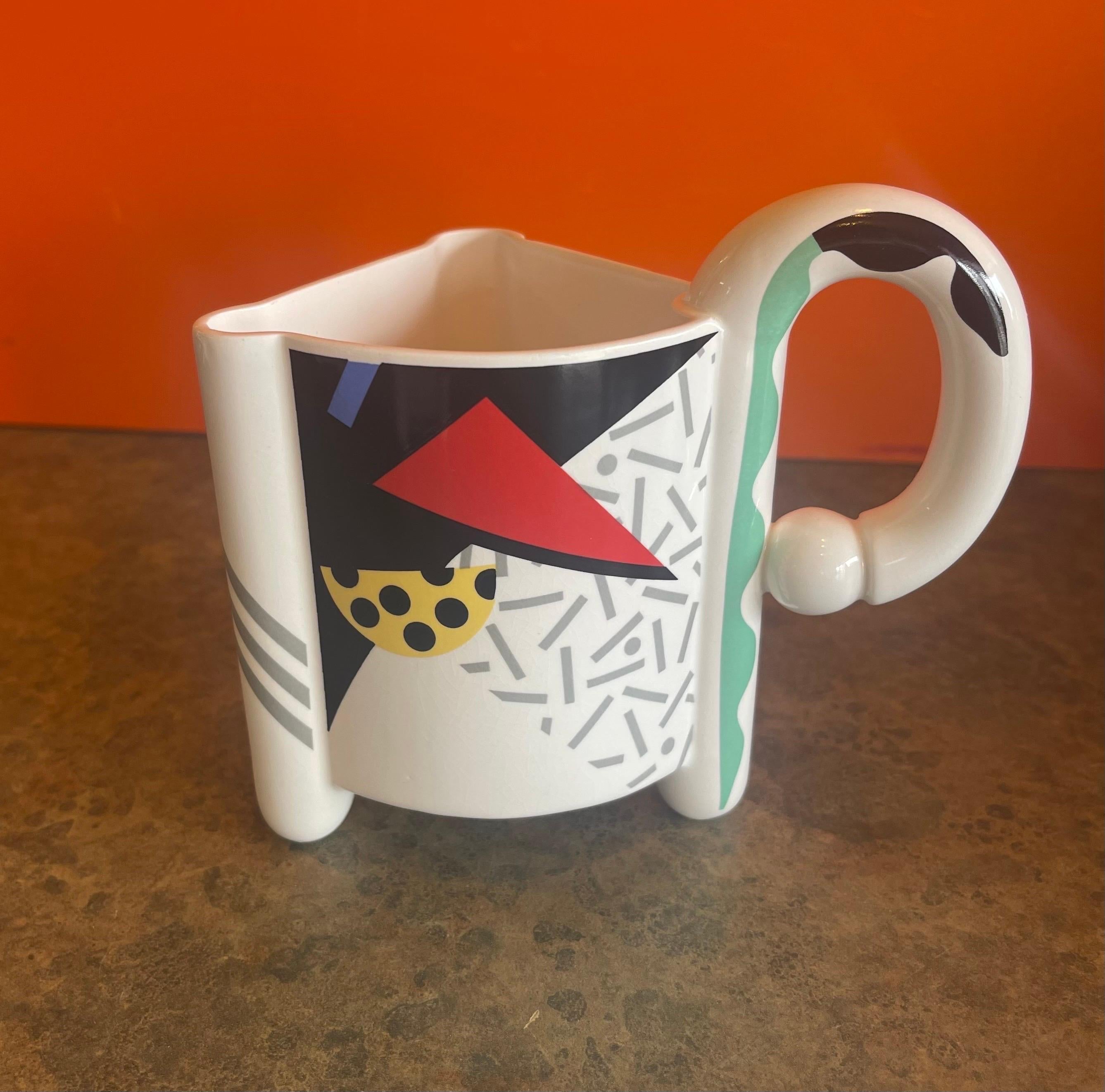 Ceramic Set of Four Post Modern / Memphis 