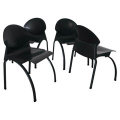 Set of Four Postmodern Strafor Gerd Lange Chairs