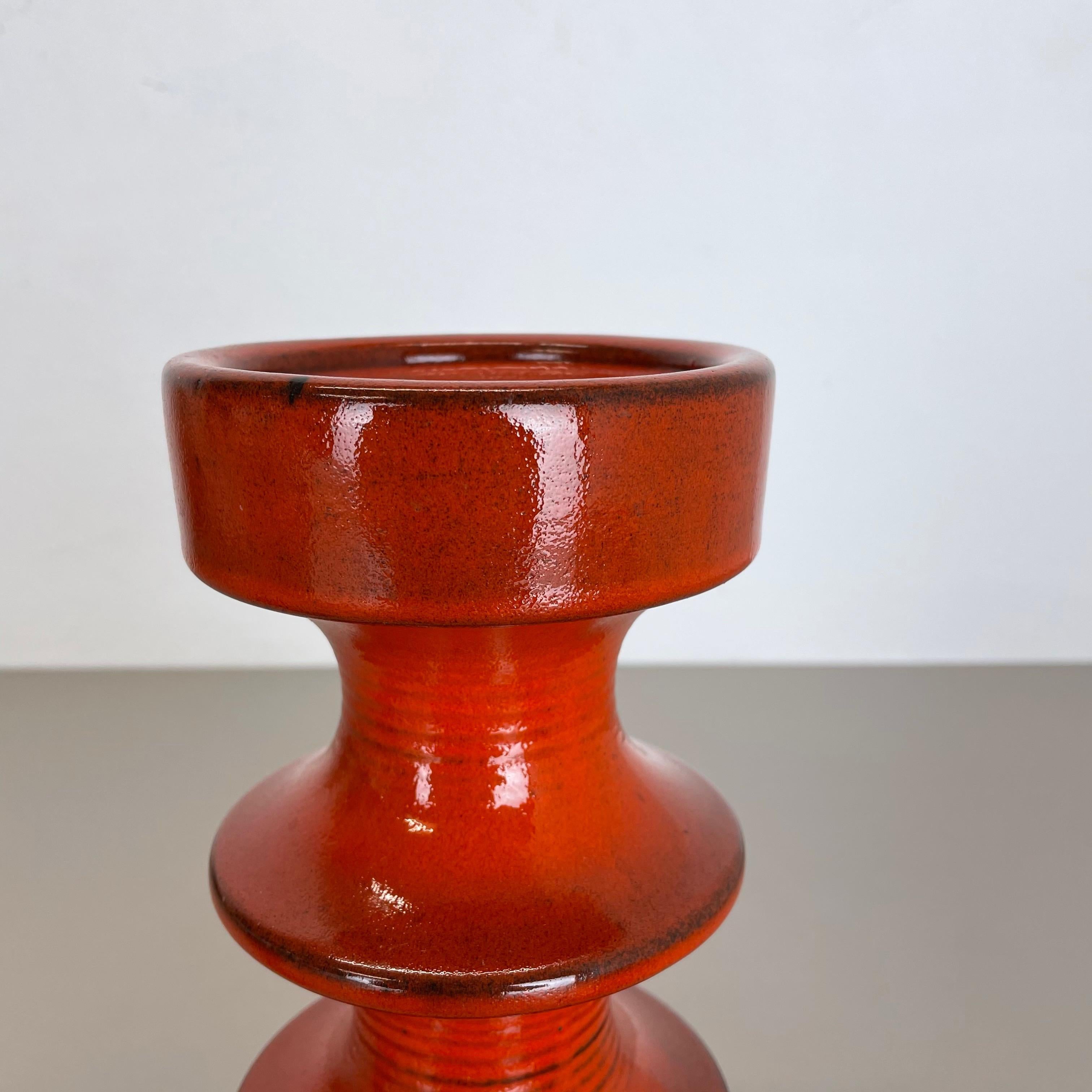 Set of Four Pottery Candleholder by Cari Zalloni for Steuler, Germany, 1970s For Sale 4