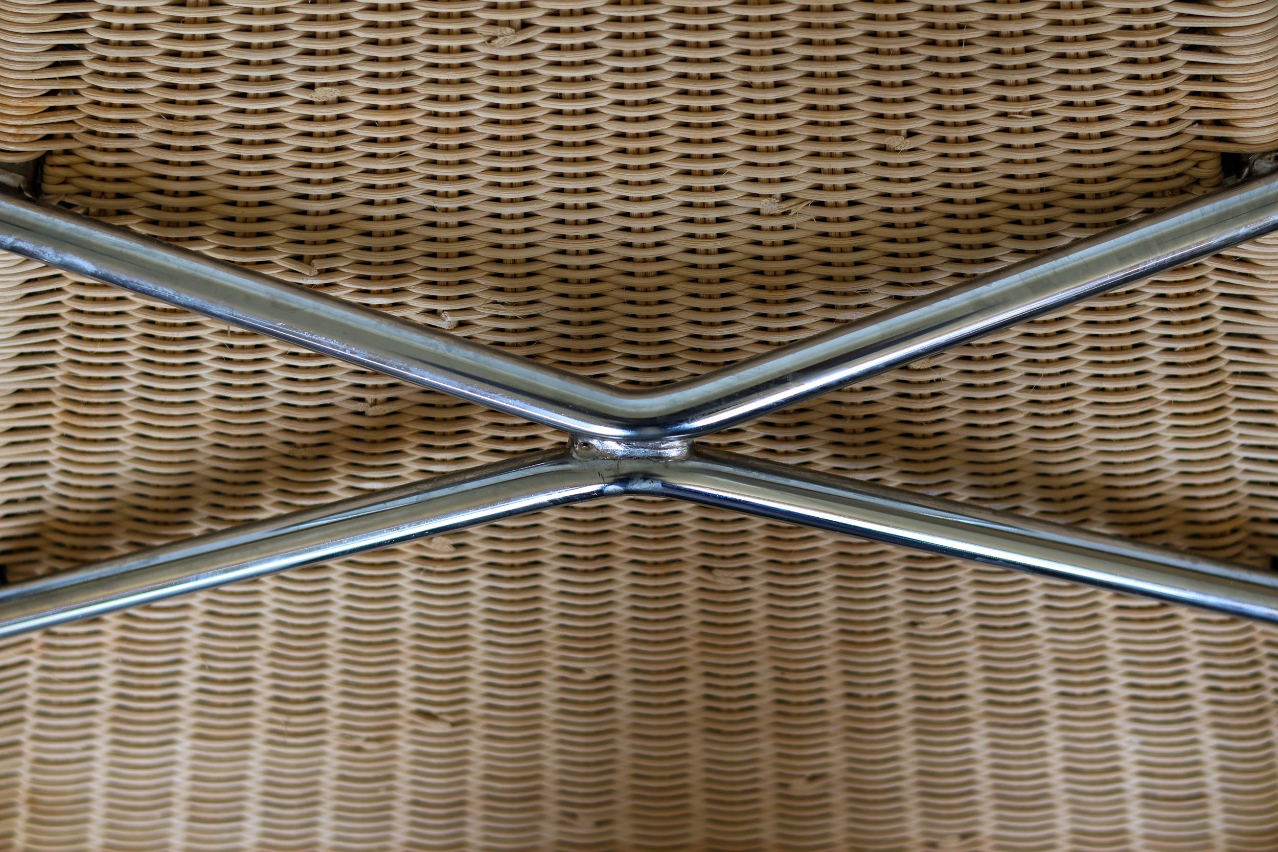 Set of Four Poul Kjaerholm PK1 Chairs in Cane by PP Møbler 2