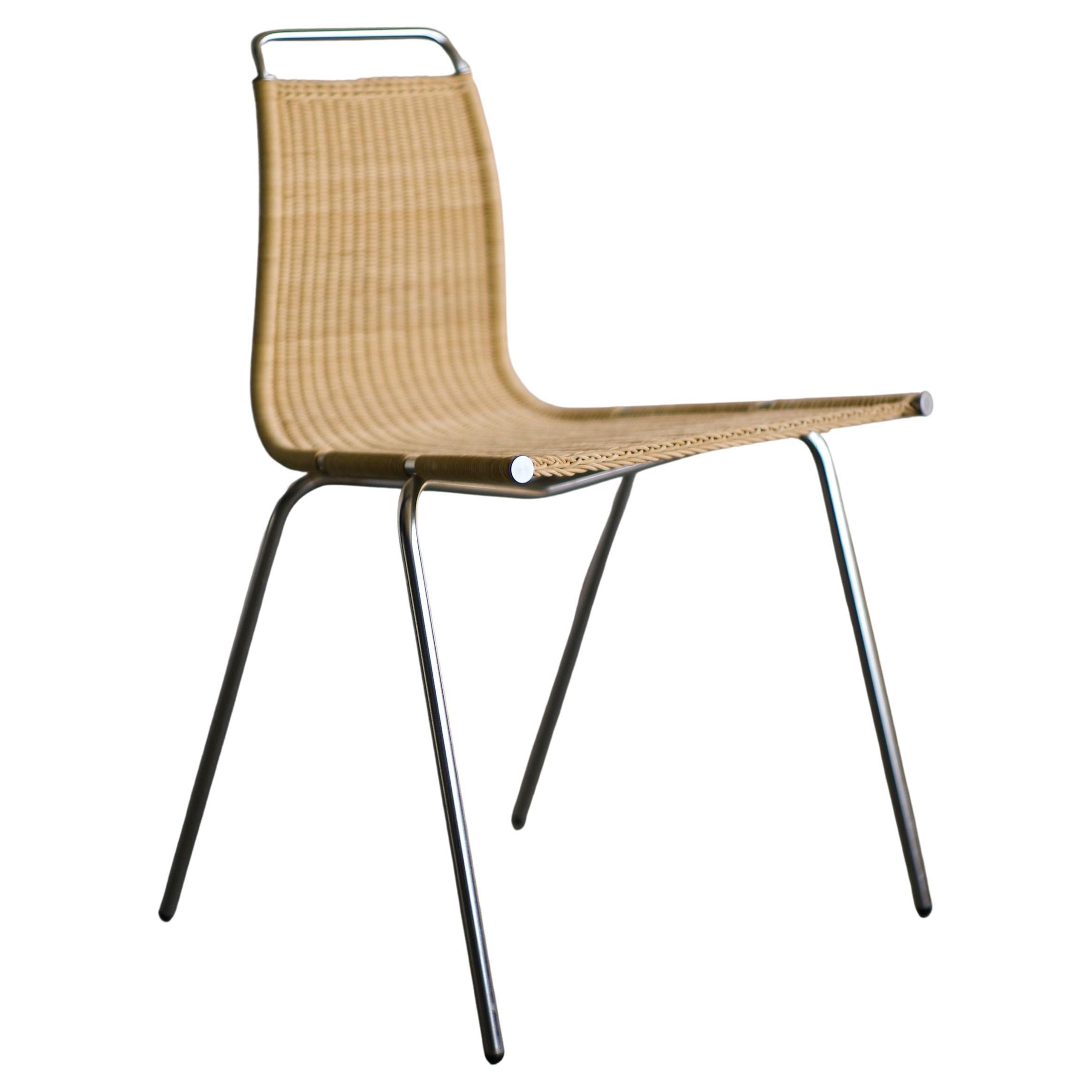 Ensemble de quatre chaises PK1 de Poul Kjaerholm en cannage par PP Møbler en vente