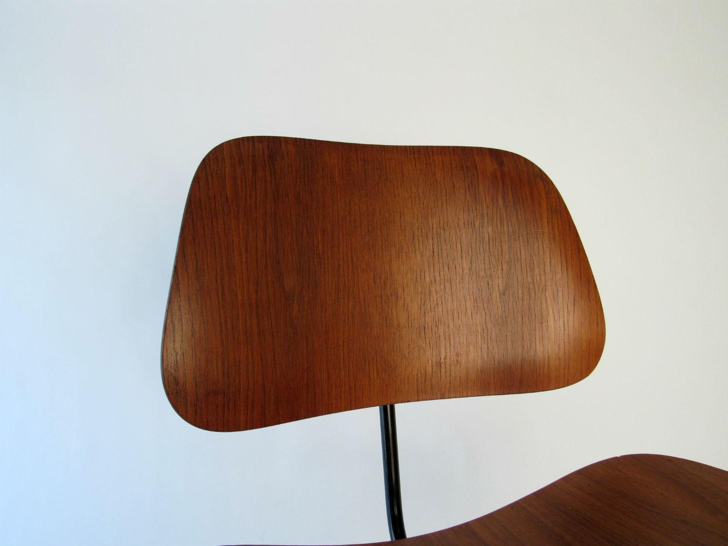 Enameled Early Eames DCM Chairs circa 1955 For Sale
