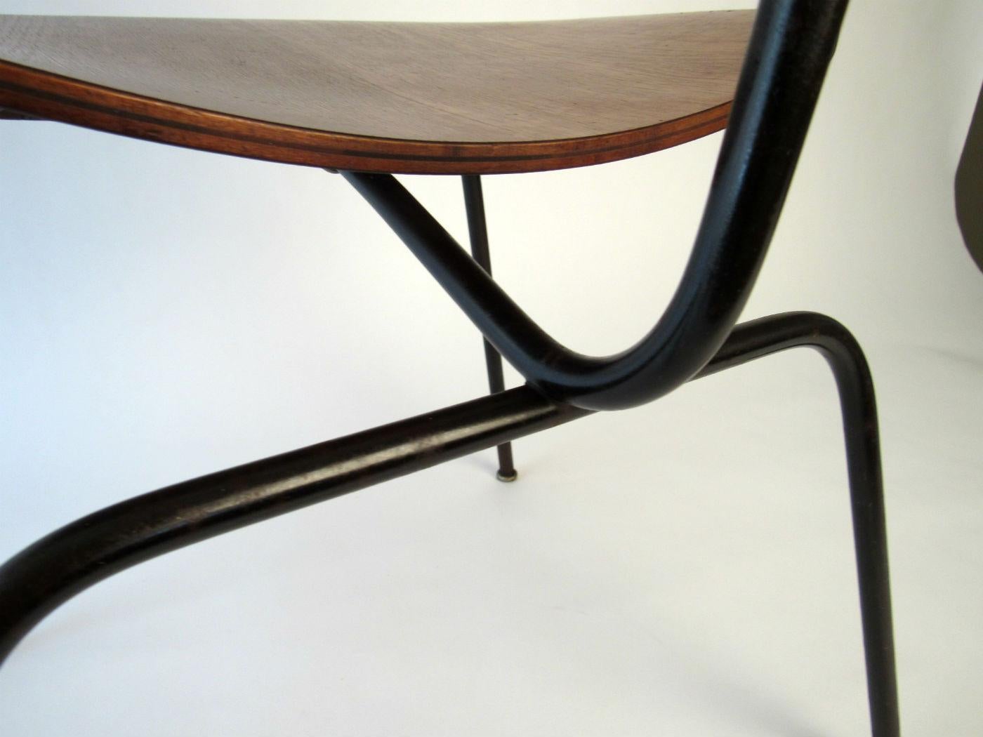 Steel Early Eames DCM Chairs circa 1955 For Sale