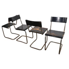 Set of Four Pre War Breuer Style Chairs as is