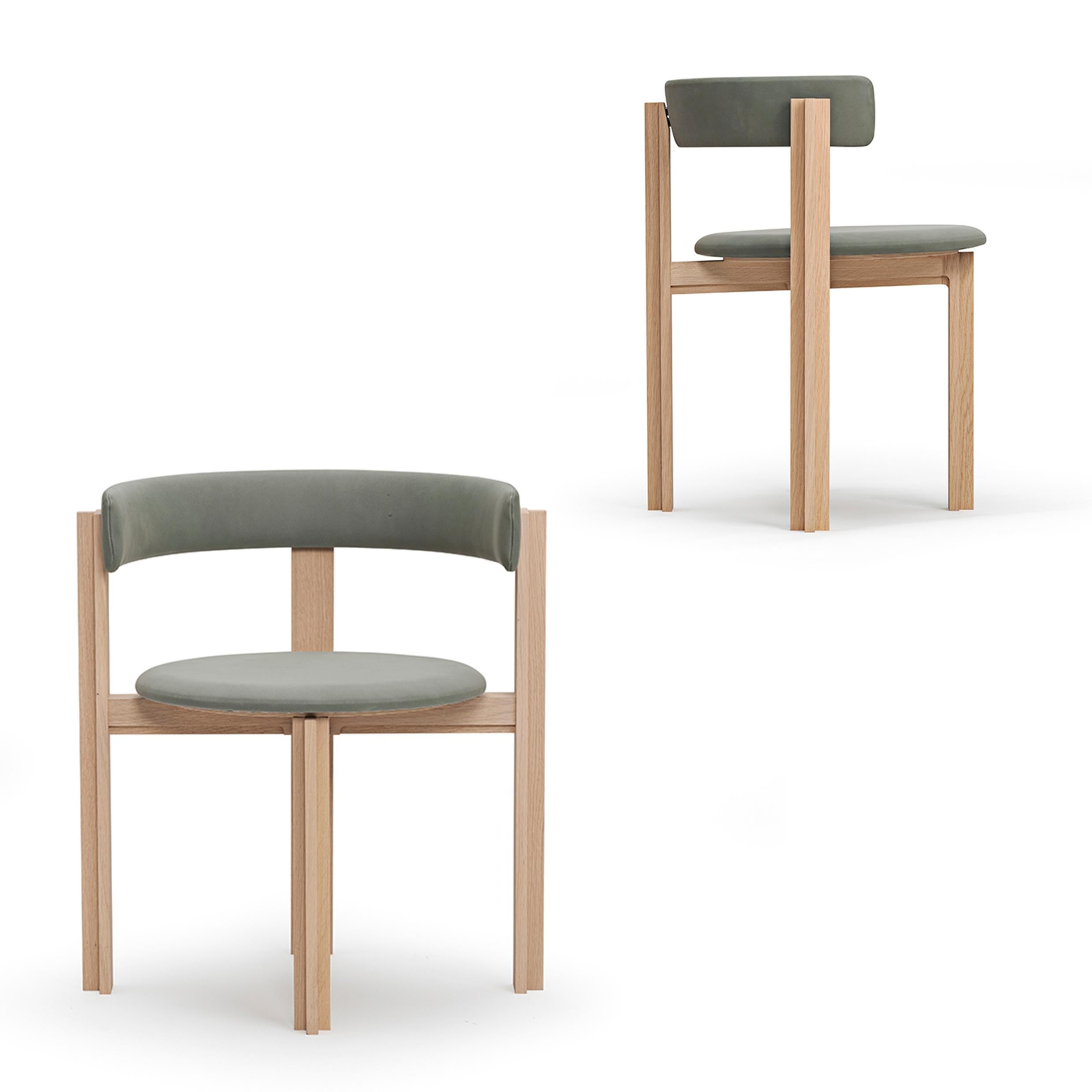 Mid-Century Modern Set of Four Principal Dining Wood Chairs Designed by Bodil Kjær