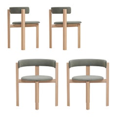 Set of Four Principal Dining Wood Chairs Designed by Bodil Kjær