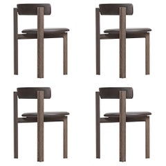 Set of Four Principal Dining Wood Chairs Designed by Bodil Kjær