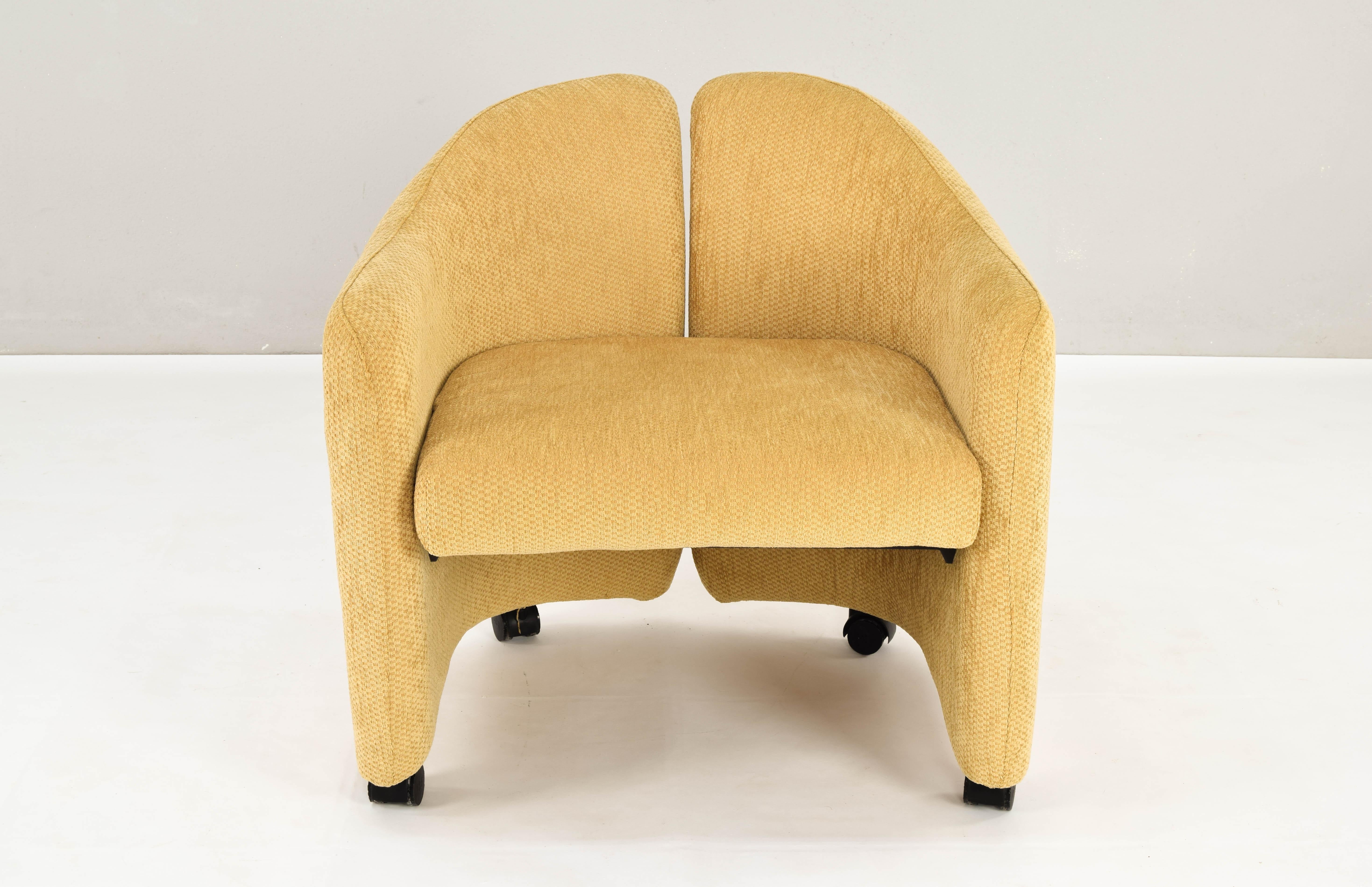 20th Century Set of Four PS 142 Eugenio Gerli Mid-Century Modern Chair for Tecno